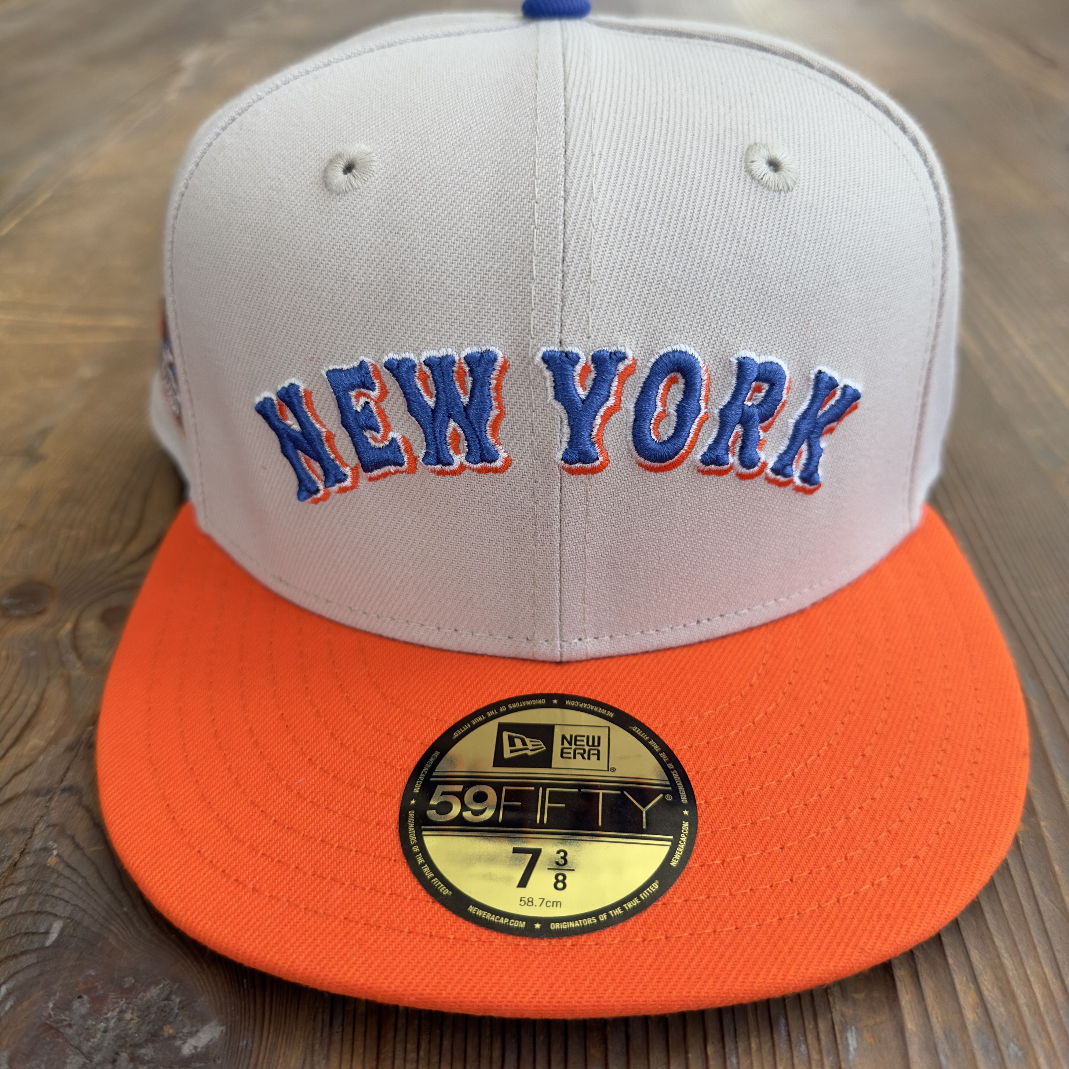 New Era Rare New York Mets Script 60th New Era 59Fifty 7 1/2
