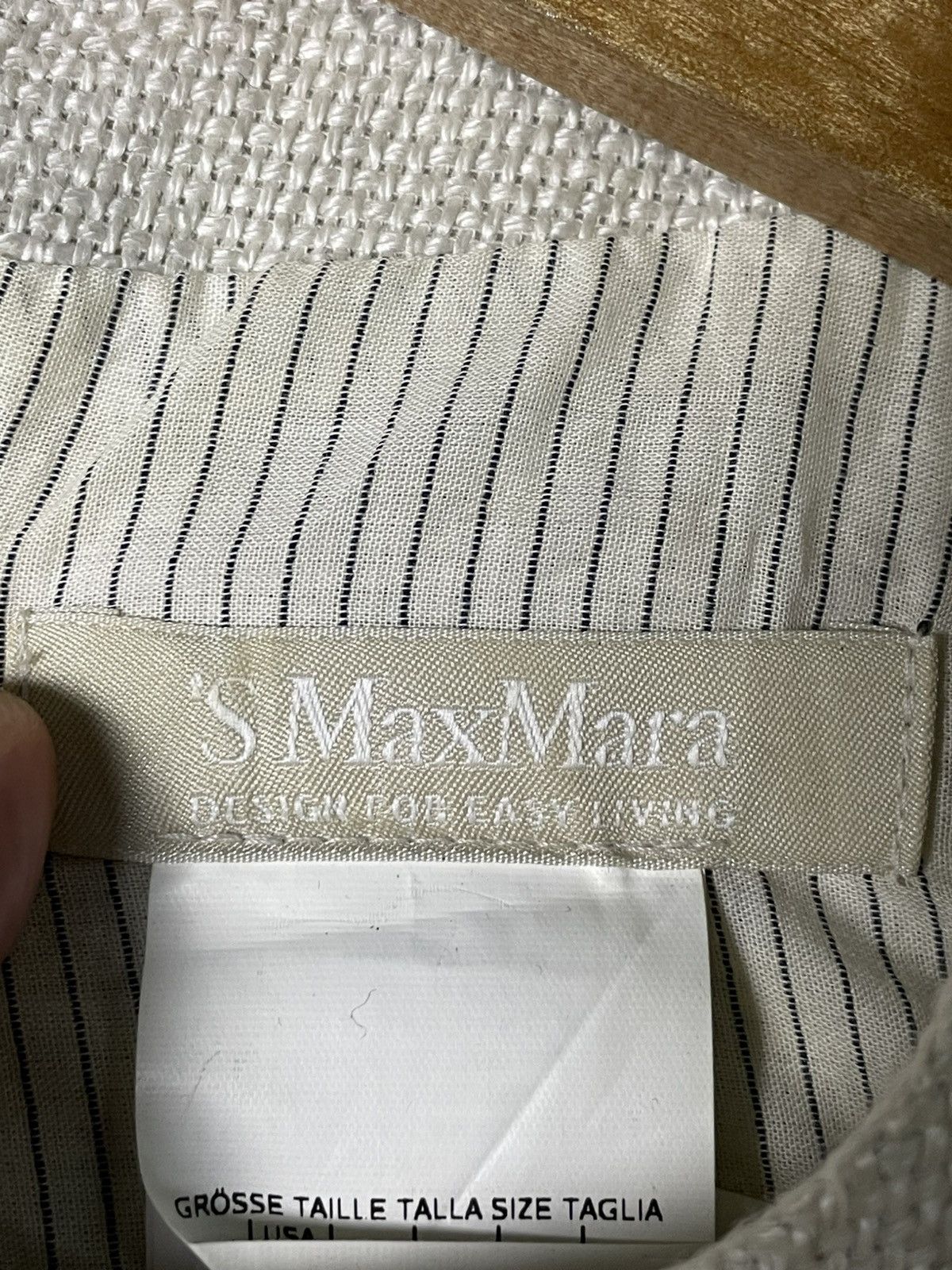 Japanese Brand × Max Mara × Vintage Max Mara Brand Linen Dress (71) Size S / US 4 / IT 40 - 8 Thumbnail