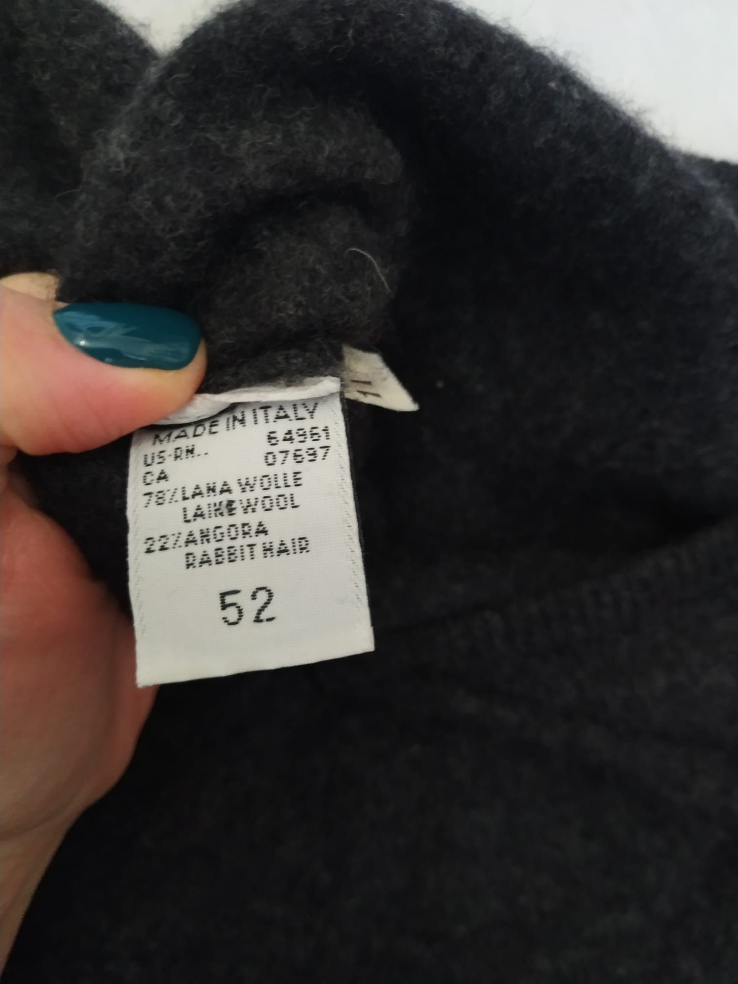 United Colors Of Benetton Gray sweater United Colour of Benetton M, wool angora Size M / US 6-8 / IT 42-44 - 3 Thumbnail