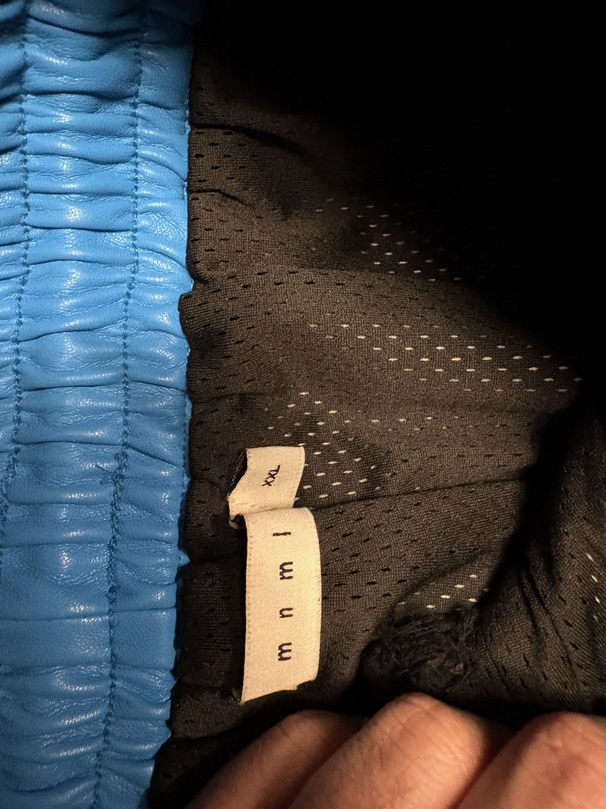 MNML Mnml blue leather pants x XXL Size US 44 / EU 60 - 2 Thumbnail