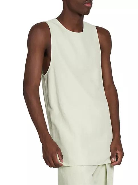 Jil Sander o1y1124 Sleeveless Tank Top in Tea Green Size US XS / EU 42 / 0 - 4 Thumbnail