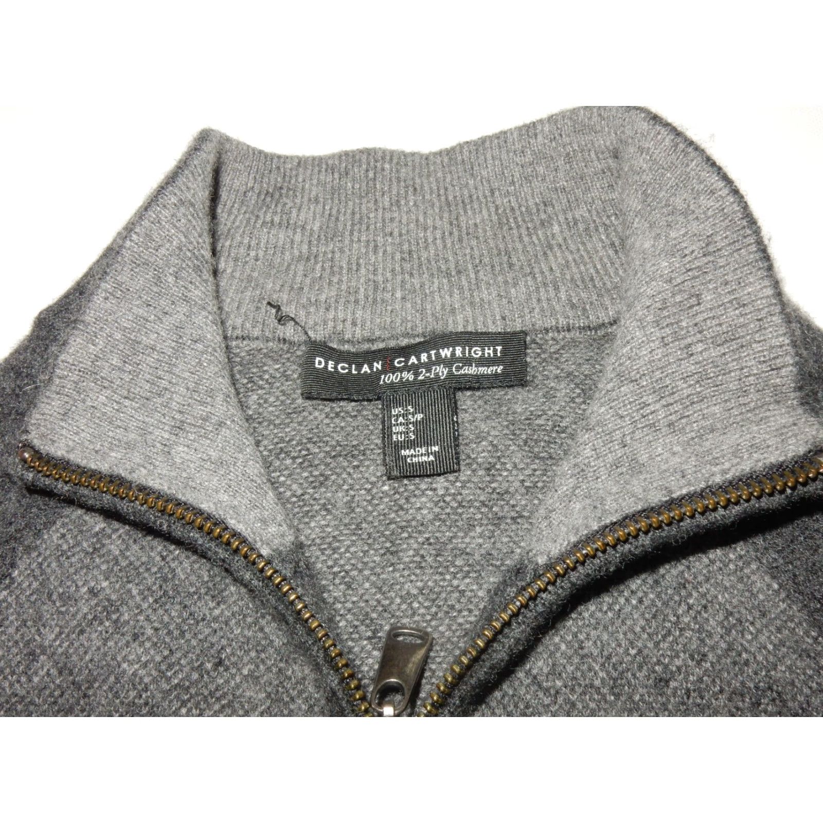 Vintage VINTAGE Declan Cartwright Cotton Bomber Jacket Men Small Gray Classic 90s Fashion Size US S / EU 44-46 / 1 - 4 Thumbnail