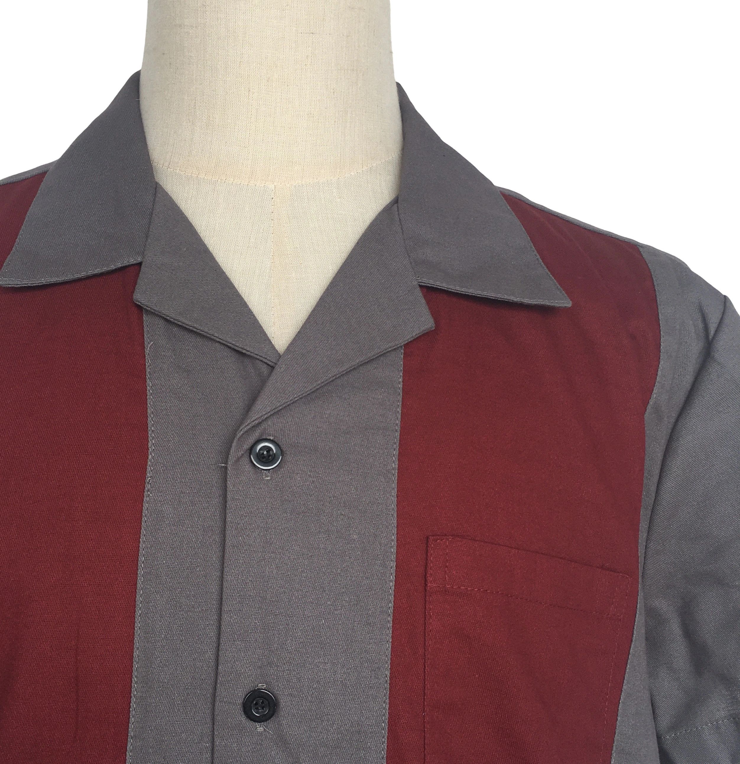 Other Vintage Style Western Shirts Bowling Shirts-gray Size US XXL / EU 58 / 5 - 7 Thumbnail