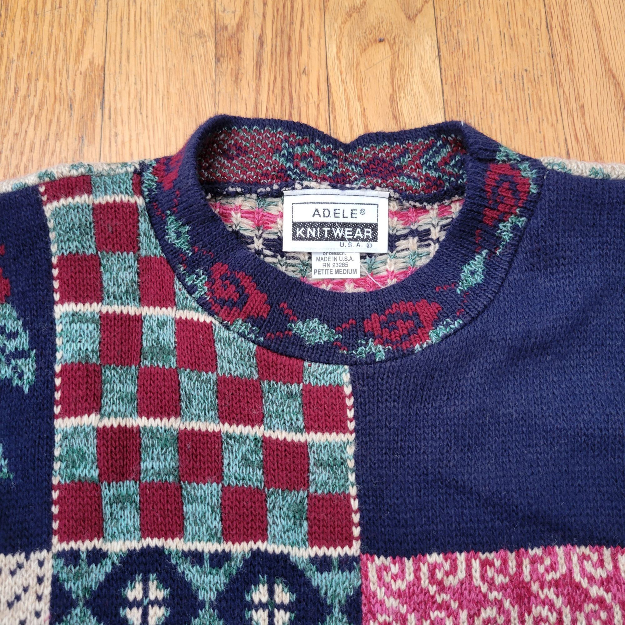 Other Adele Patchwork Sweater PM USA Multicolor Winter Layering Ov Size M / US 6-8 / IT 42-44 - 6 Thumbnail