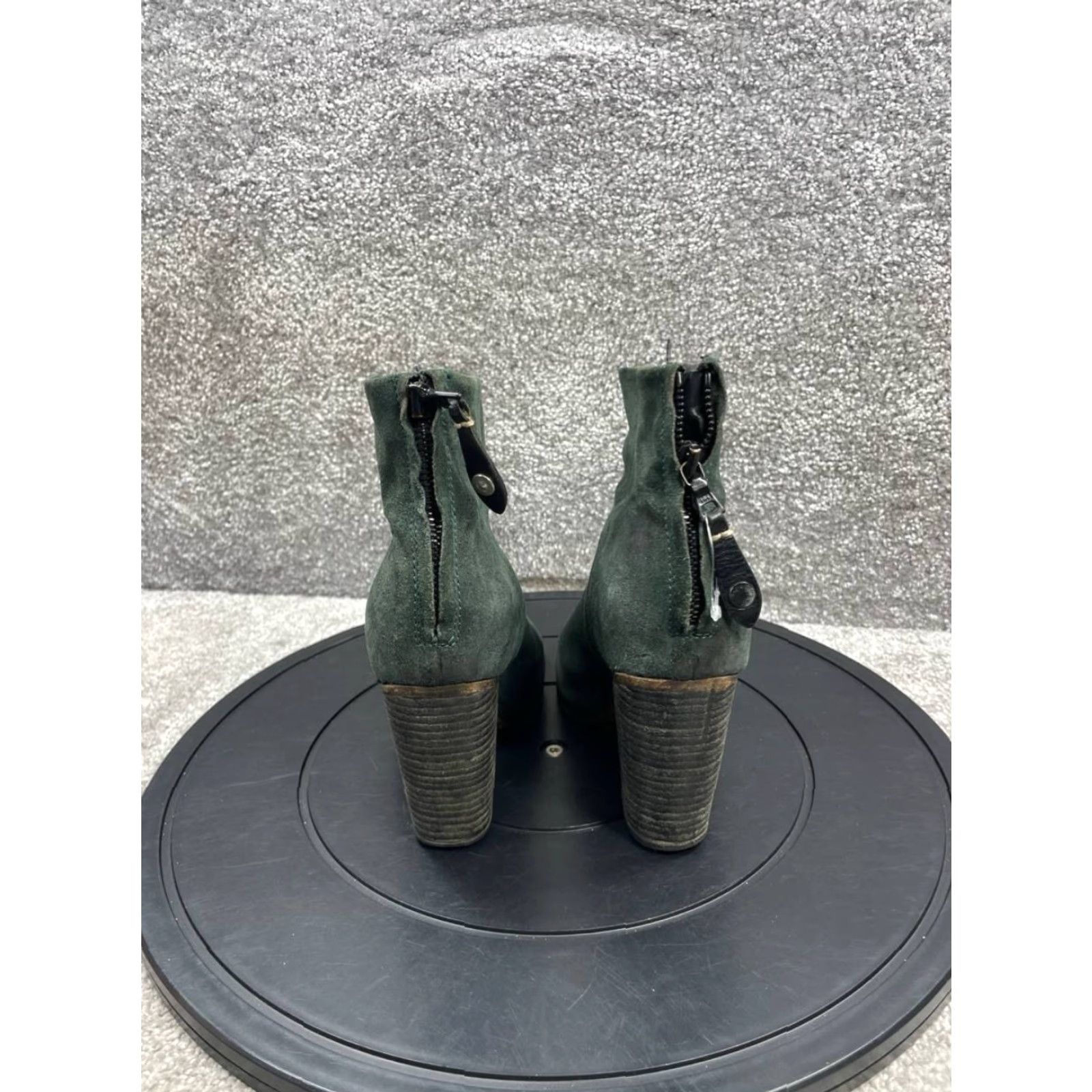 Rag & Bone Rag & bone Newbury Boots Womens 6 Us Green Leather Zip Block Heel Bootie Shoes Size US 6 / IT 36 - 6 Thumbnail