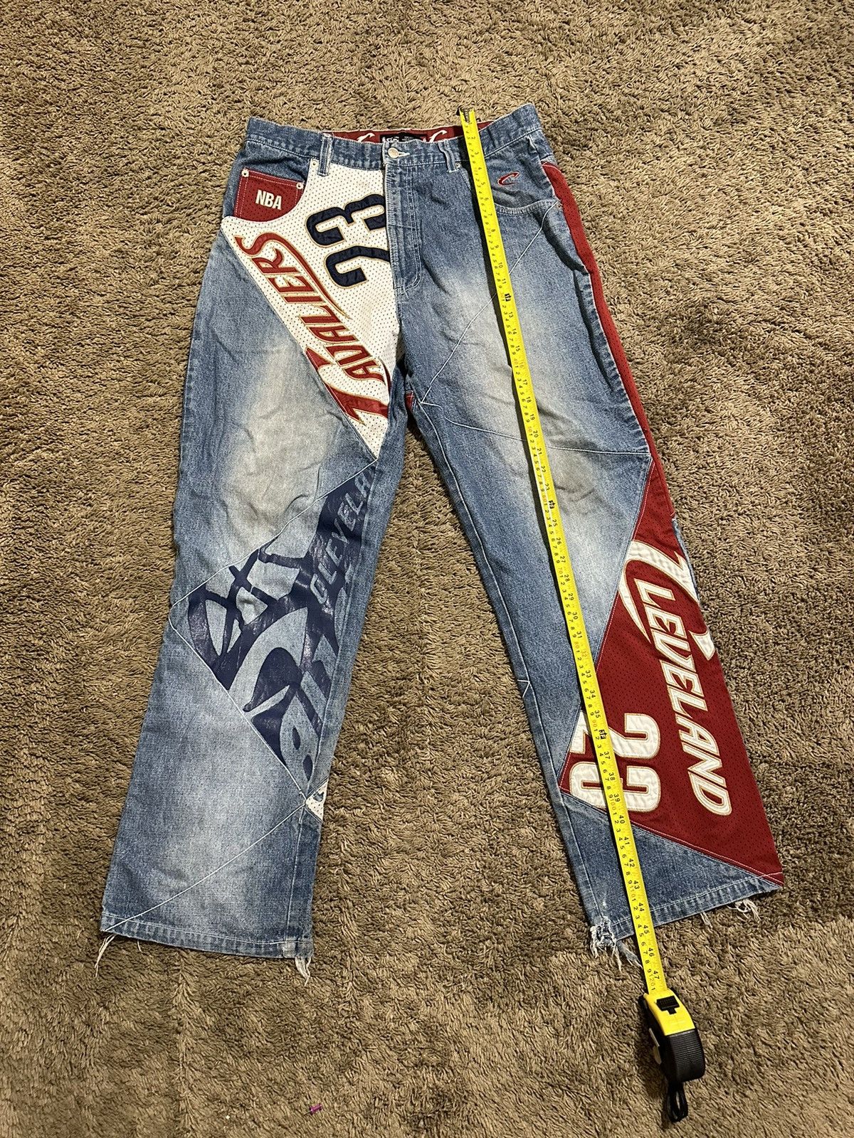 NBA × Vintage Vintage UNK NBA Cleveland Cavaliers pants 00s size 34x32 Size US 34 / EU 50 - 11 Thumbnail