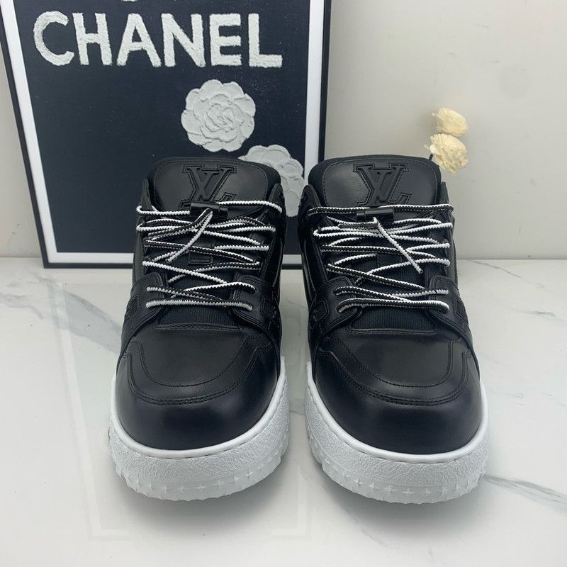 Louis Vuitton Louis Vuitton Trainer Maxi Black Casual Sneakers -2508 Size US 9.5 / EU 42-43 - 2 Thumbnail