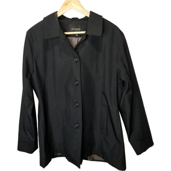 Other III State Men's All Weather Black Coat Rain Jacket Large Grailed