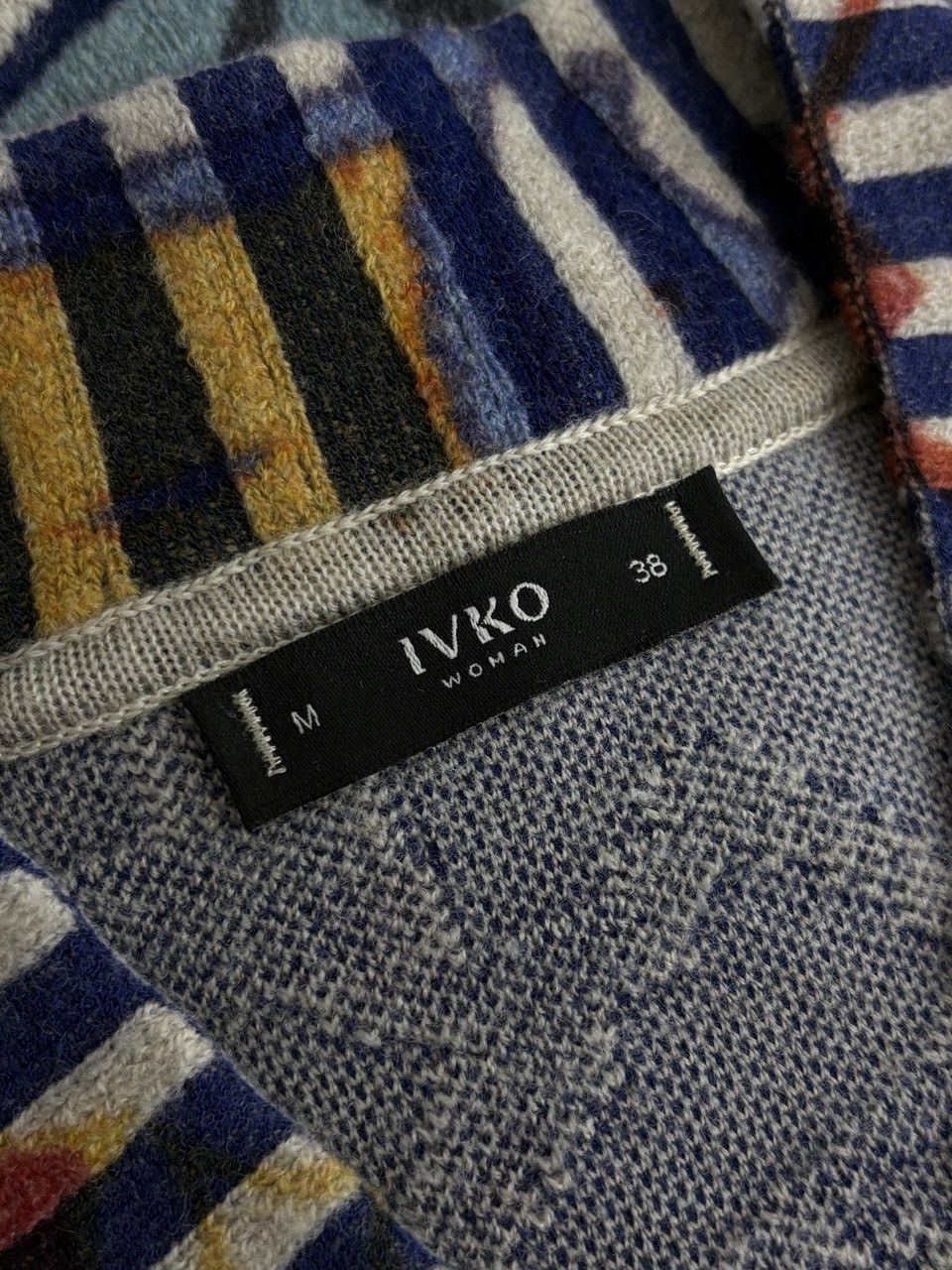 Other Ivko Wool Printed Bomber Jacket Trencar Pattern Front Zip Size S / US 4 / IT 40 - 16 Thumbnail
