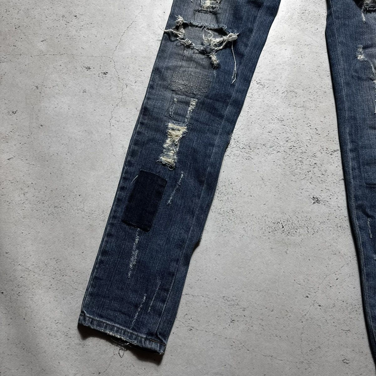 John Galliano drip john galliano distressed women jeans destroy avantgarde Size 27" / US 4 / IT 40 - 3 Thumbnail
