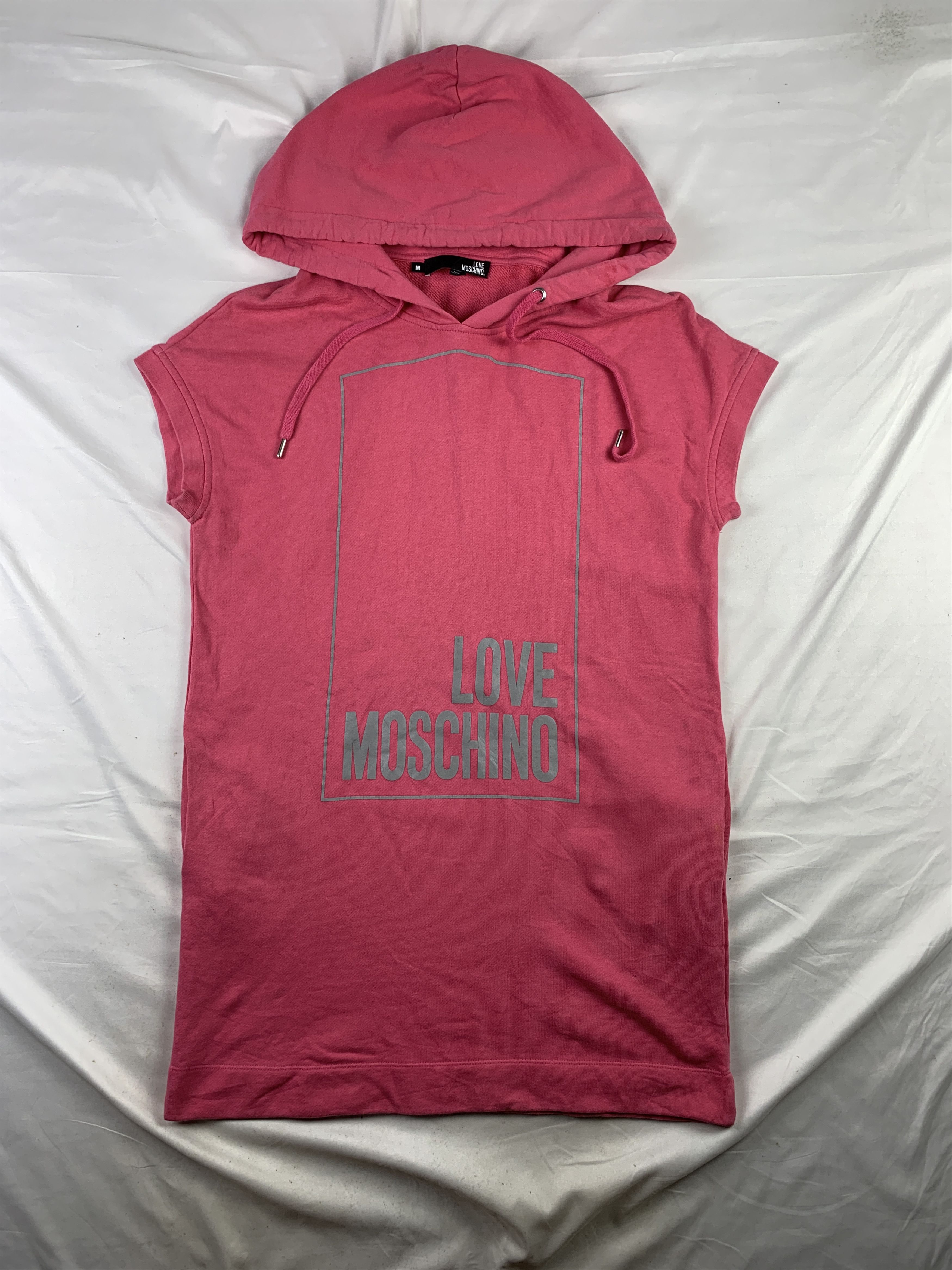 Love Moschino Love Moschino Pink Dressy Oversize Hoodie (M) Size M / US 6-8 / IT 42-44 - 1 Thumbnail