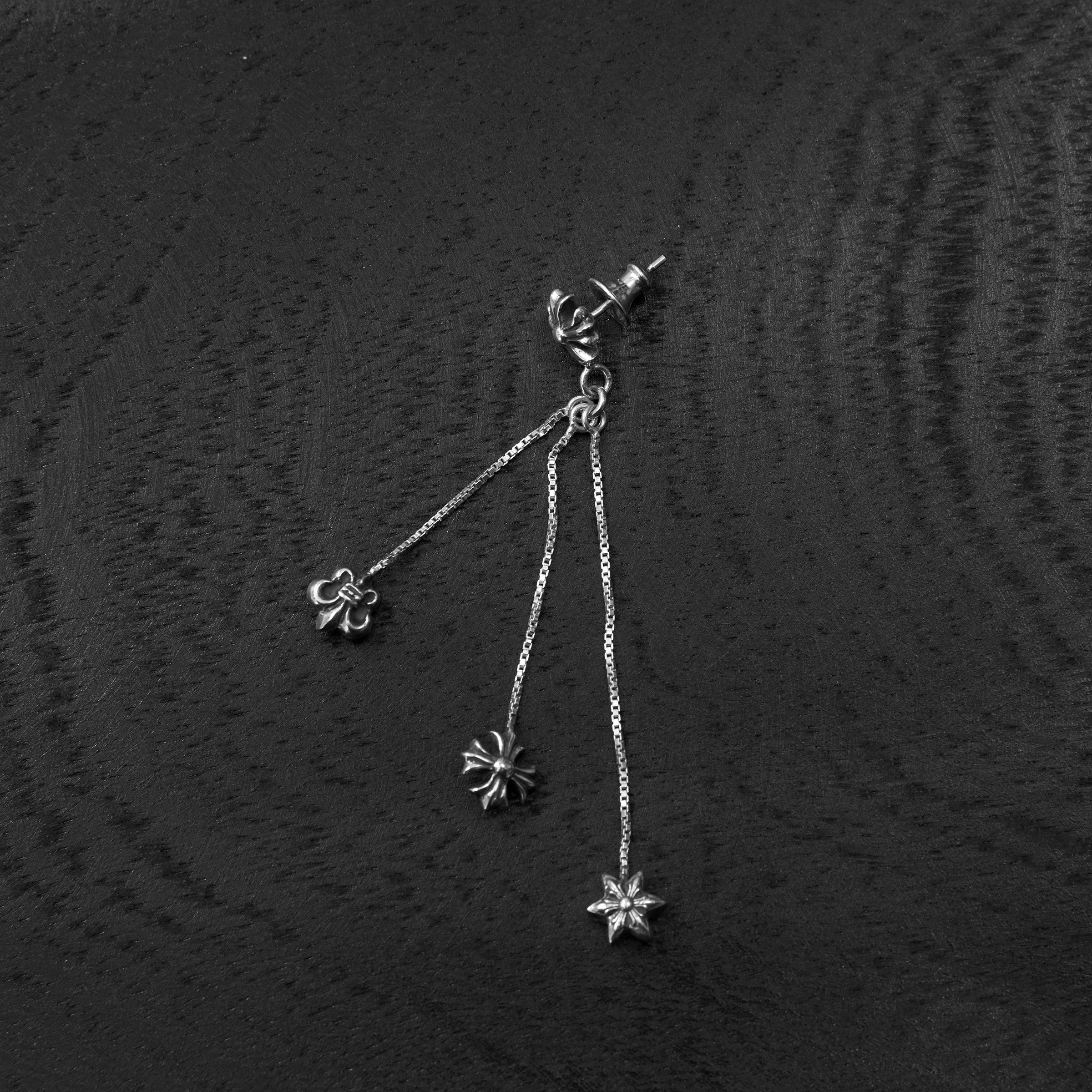 Chrome Hearts CHROME HEARTS JOJO PST PLS BS STAR L CROSS FUSTER EARRINGS Size ONE SIZE - 2 Thumbnail