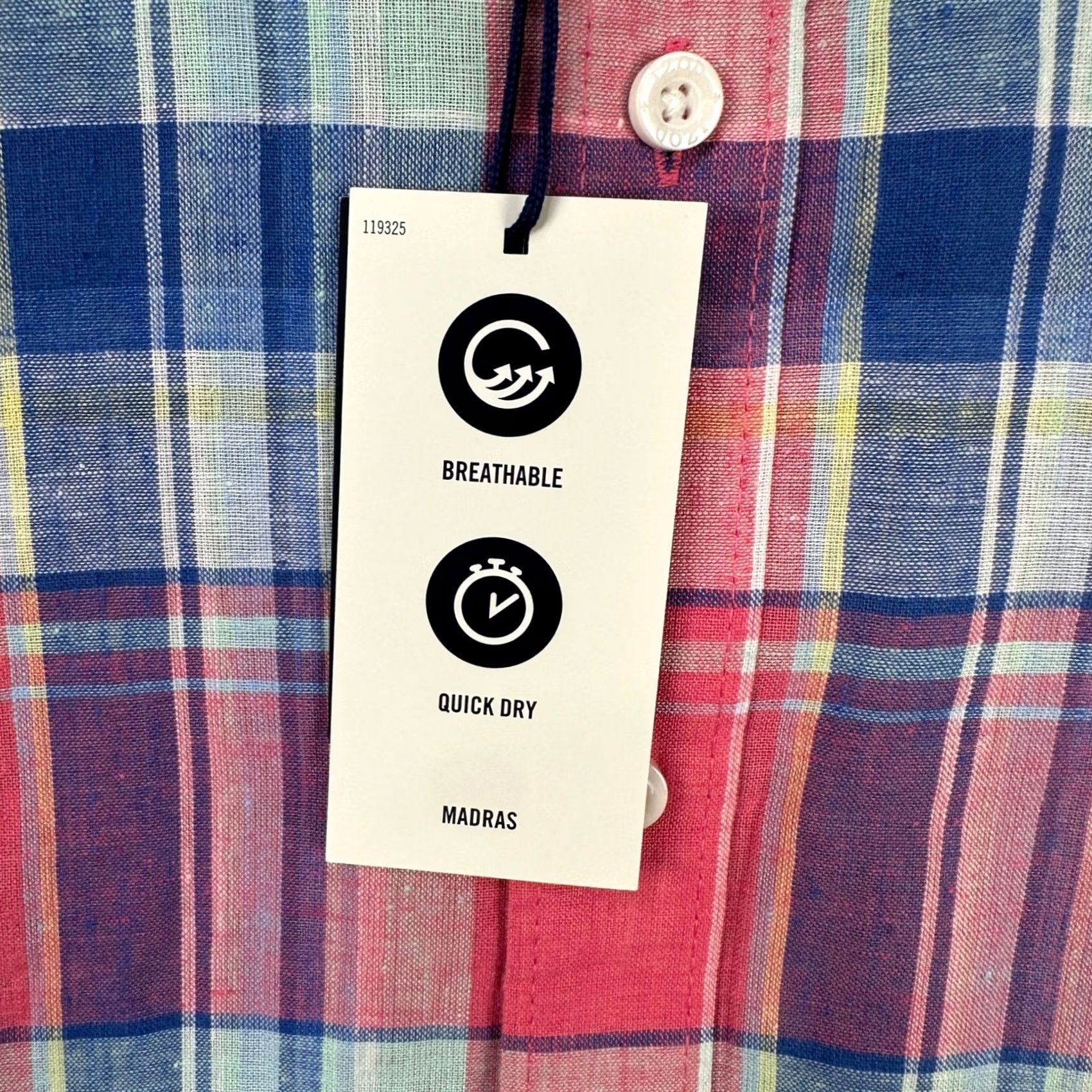Izod IZOD Mens Linen Blend Shirt Small Pink Plaid Short Sleeve Button Up Pocket NEW Shirt Mens Small Pink Plaid Short Sleeve Button-Up Pocket IZOD Size US S / EU 44-46 / 1 - 6 Thumbnail