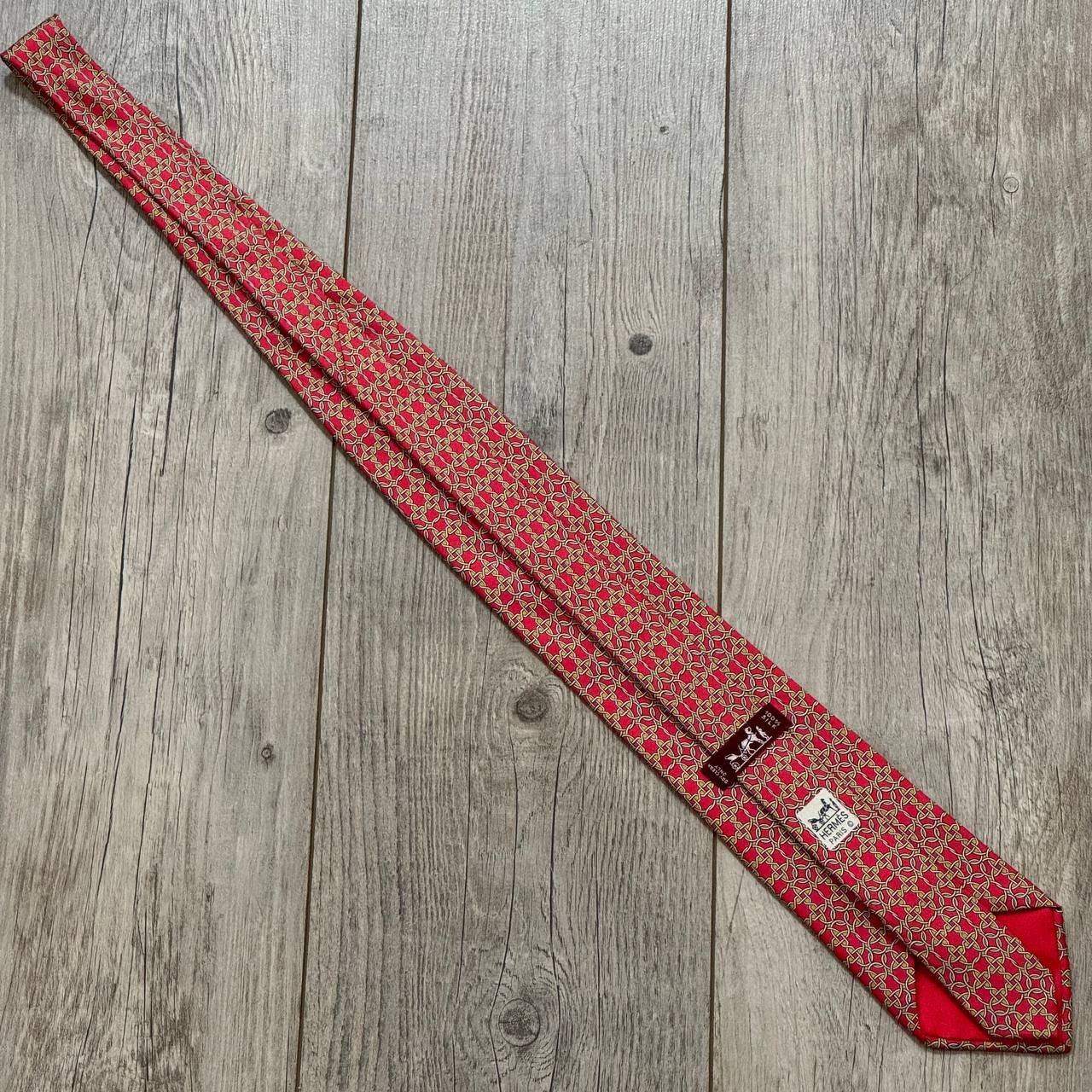 Hermes HERMES Silk Tie Size ONE SIZE - 4 Thumbnail