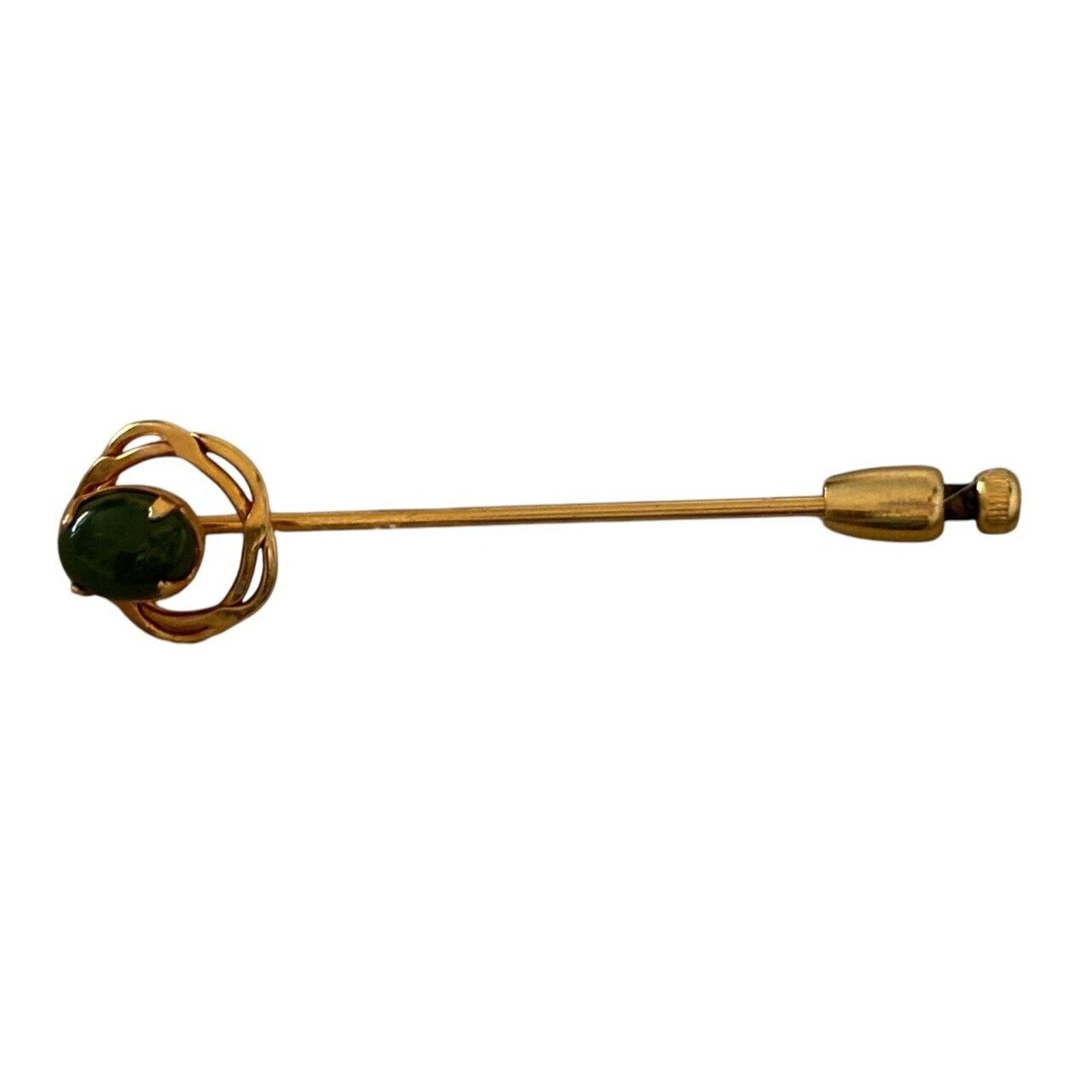 Other Arthur Pepper ART Stick Pin 1/20th 12k GF Nephrite Jade Size ONE SIZE - 6 Thumbnail