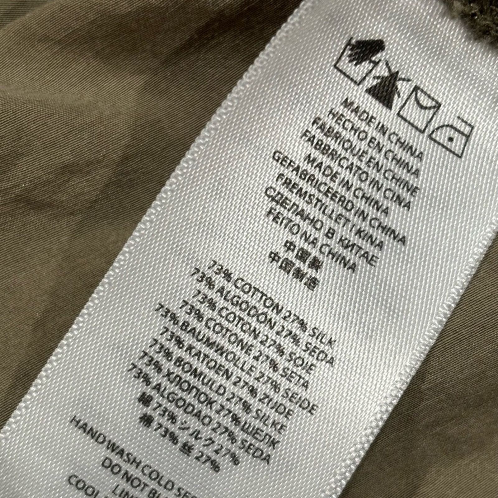 Michael Kors MICHAEL KORS Olive Green Button-Up Utility Blouse Sz S Size S / US 4 / IT 40 - 5 Thumbnail