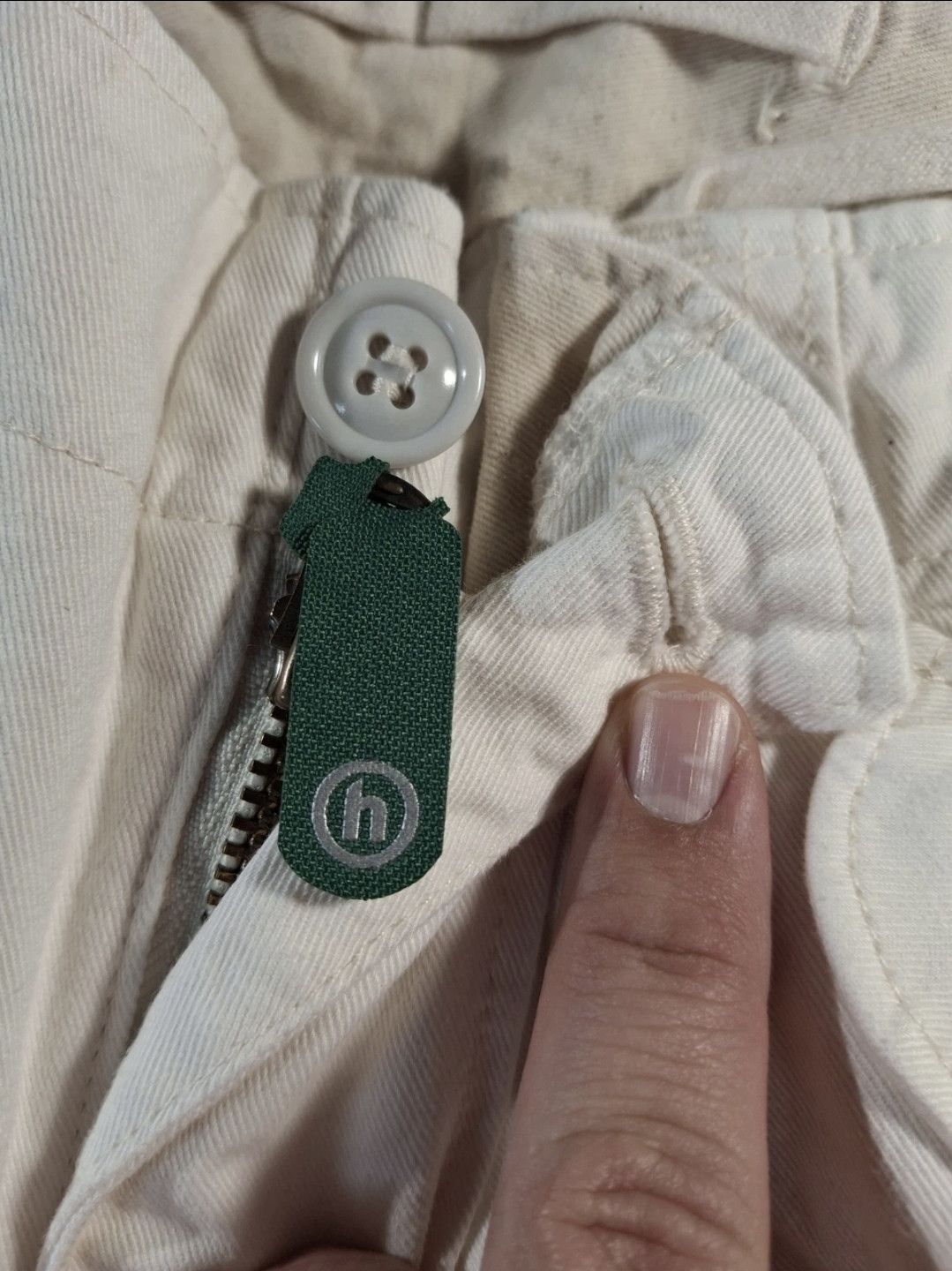 HIDDEN Hidden NY JDE Painted Cargo Pants - Dirty White - Large Size US 33 - 2 Thumbnail