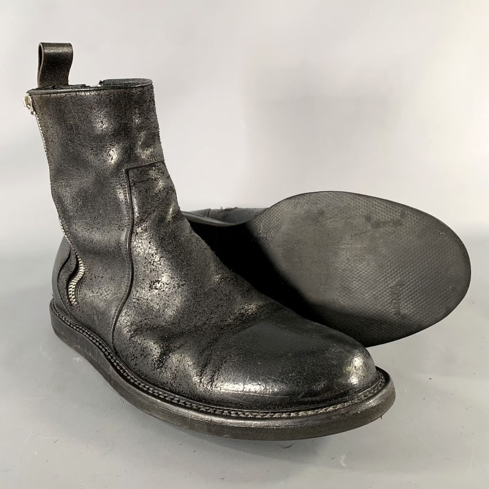 Vintage SEI OTTO Boots Mens Black Size Solid Leather Chelsea Size US 10 / EU 43 - 5 Thumbnail