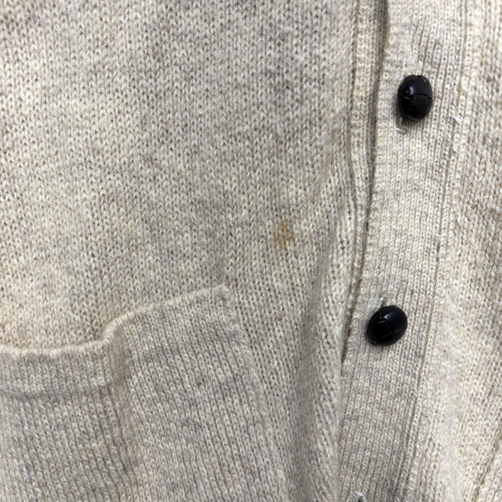 Vintage VINTAGE St Michael Cardigan Mens L Beige Wool 42 90s UK 80s 90s Size US L / EU 52-54 / 3 - 2 Thumbnail