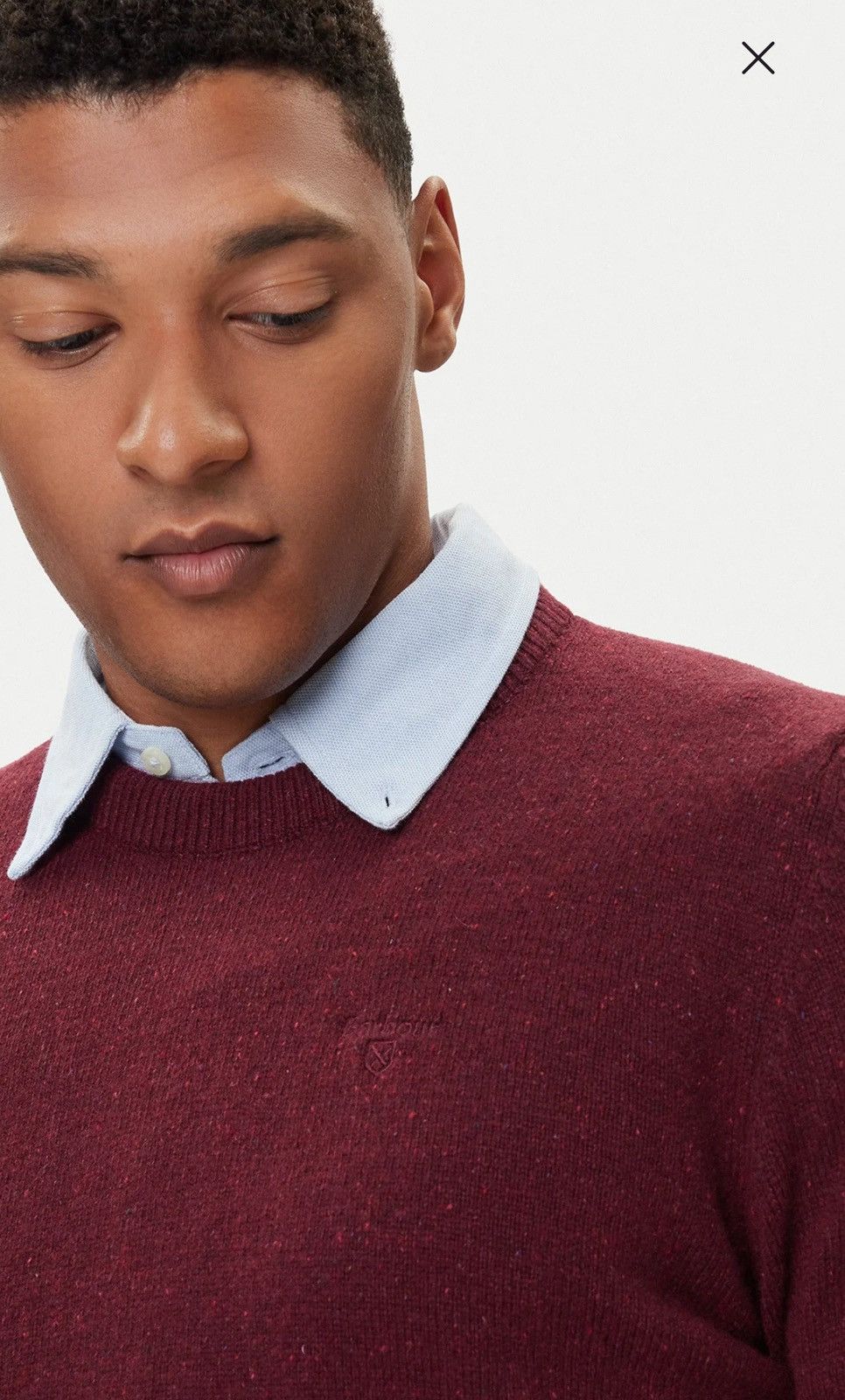 Barbour Vintage Barbour Burgundy Wool Sweater Crewneck Size US M / EU 48-50 / 2 - 3 Thumbnail