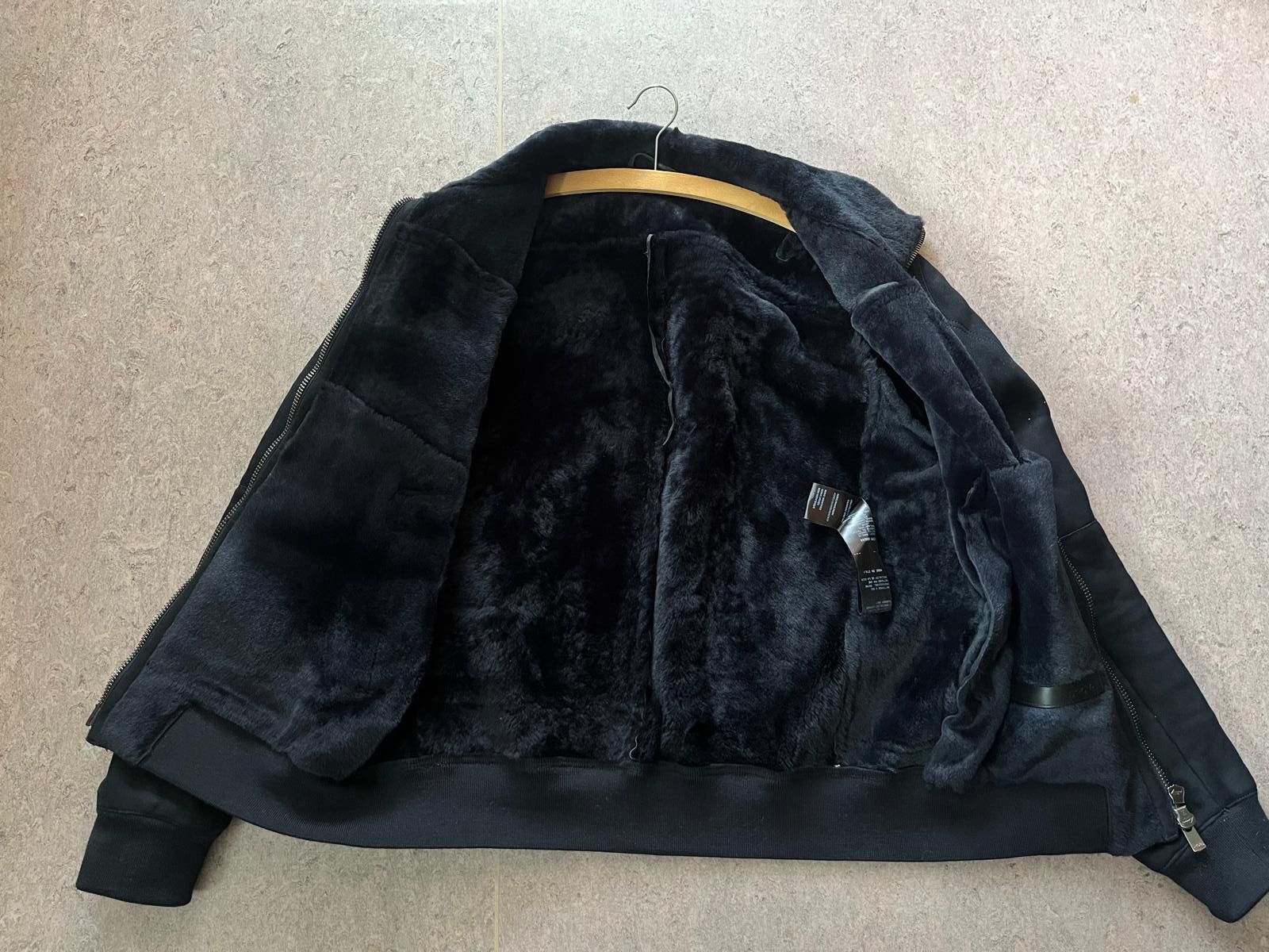 Drome "Drome" Dark Blue Navy Shearling Lambskin Leather Jacket M Size US M / EU 48-50 / 2 - 8 Thumbnail