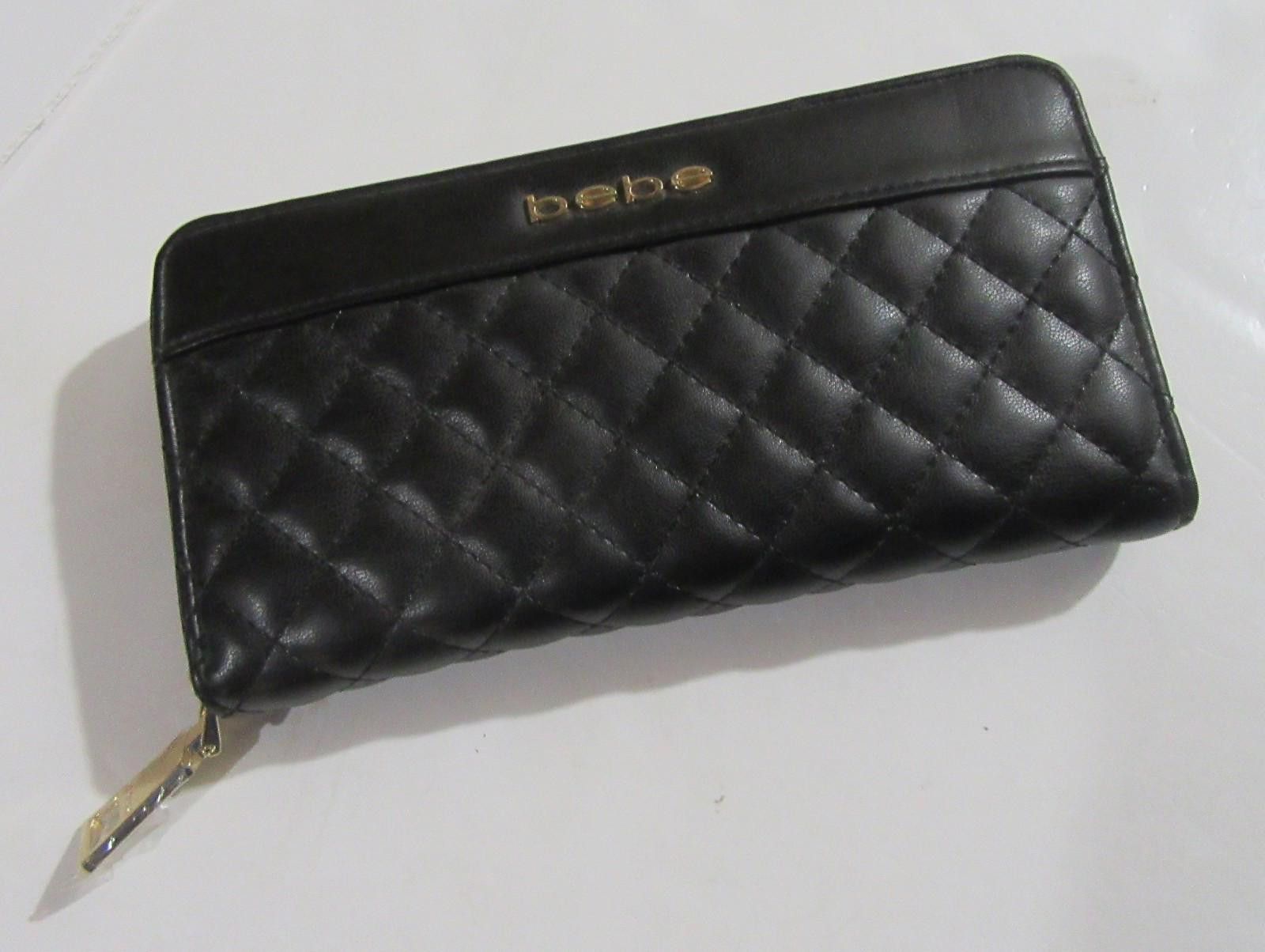 United Colors Of Benetton bebe Quilted Zip Around Wallet Black Size ONE SIZE - 1 Thumbnail