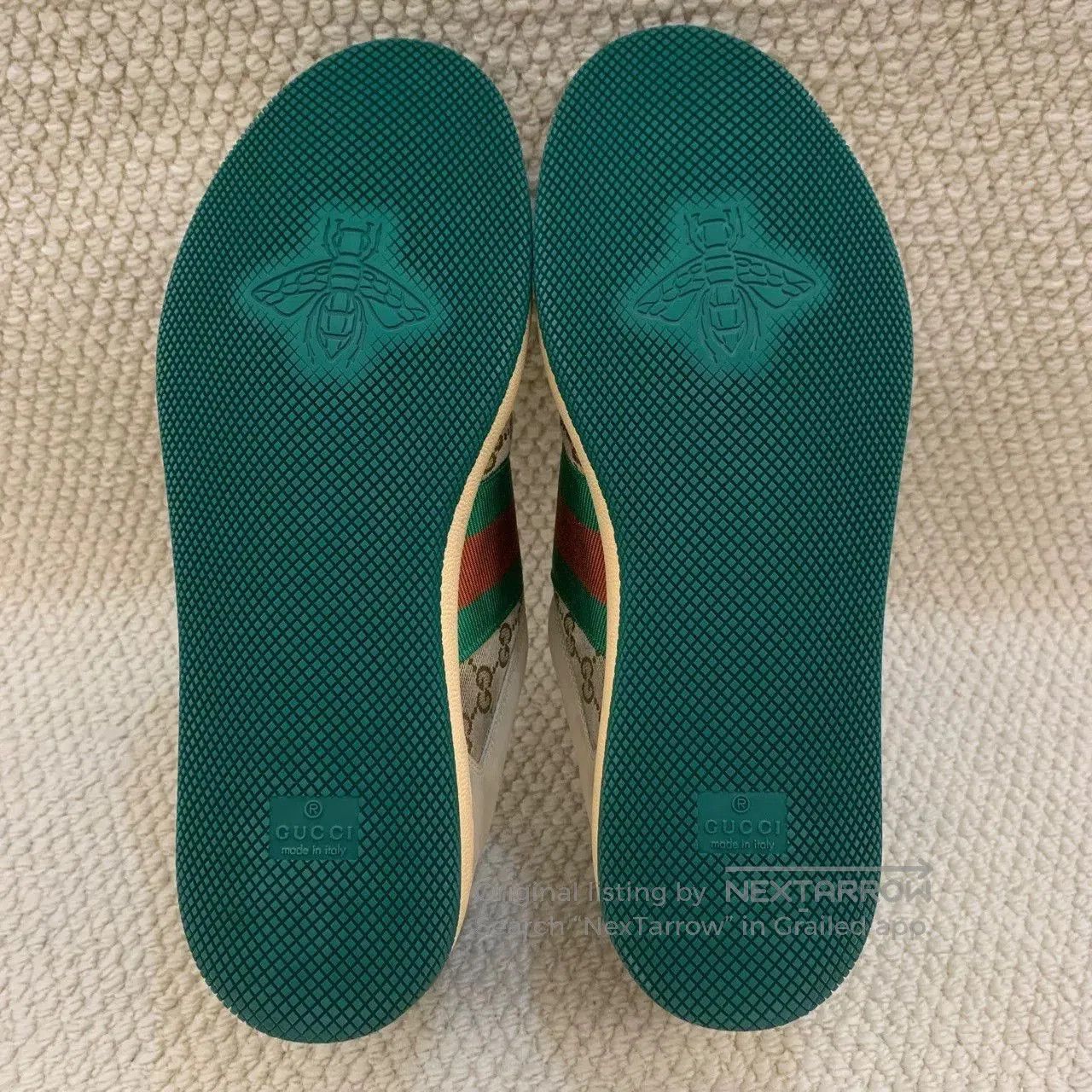 Gucci gucci screener canvas sneakers in green. Size US 9 / EU 42 - 6 Thumbnail