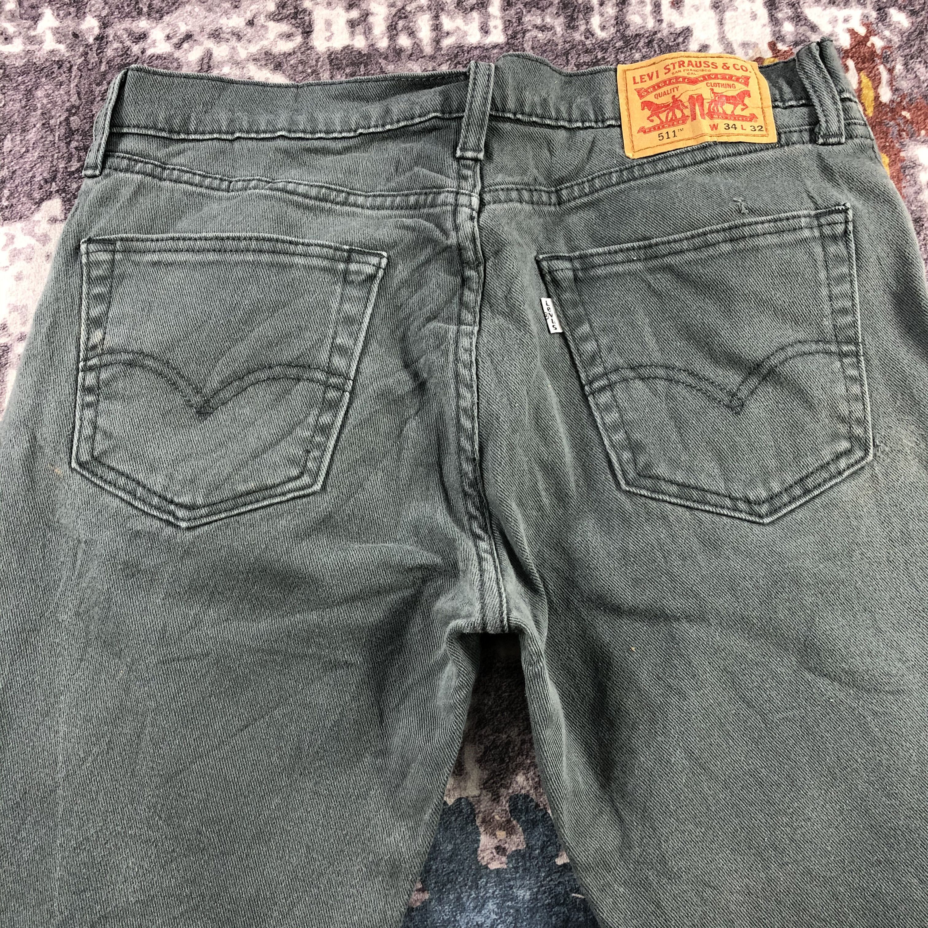 Levi's × Vintage Vintage Faded Black Levis 511 Jeans-JM3180 Size US 34 / EU 50 - 4 Thumbnail