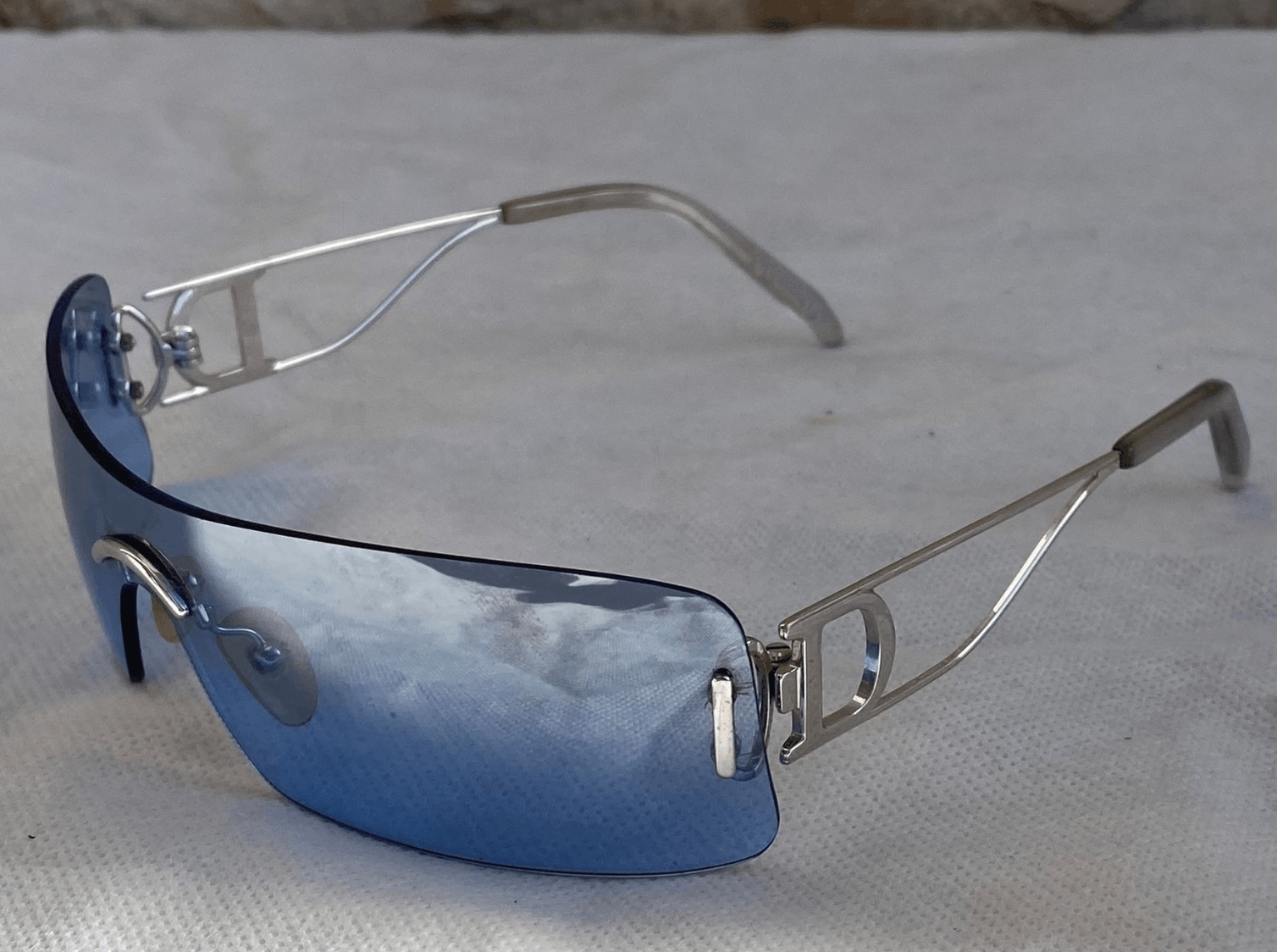 Dior Dior Sunglasses Miss Diorella Mask Shield Sport Bike Vintage Size ONE SIZE - 3 Thumbnail