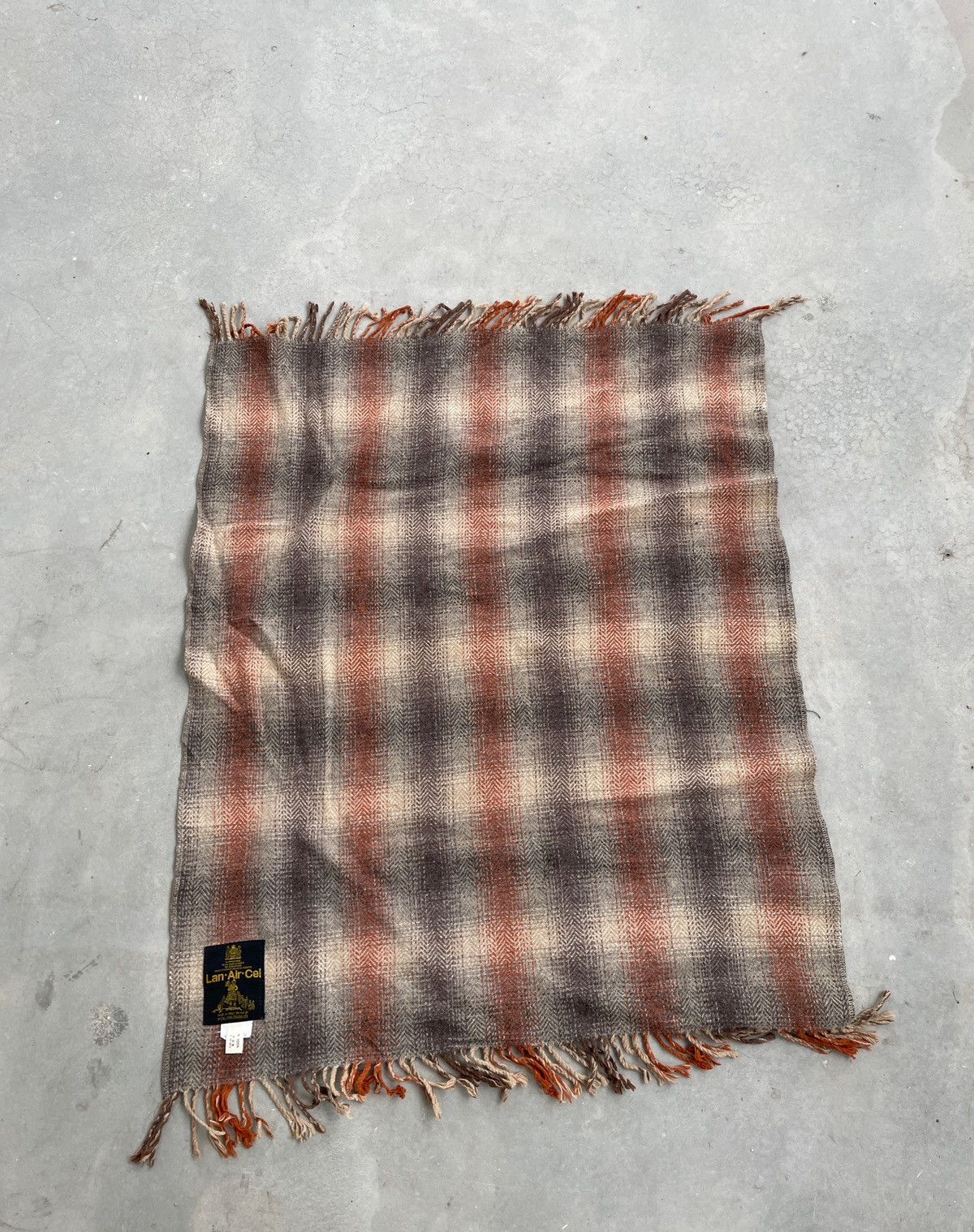 Designer × Vintage LAN-AIR-CEL SCARF BY MCCALLUM& CRAIGE LTD WOOL Size ONE SIZE - 1 Thumbnail