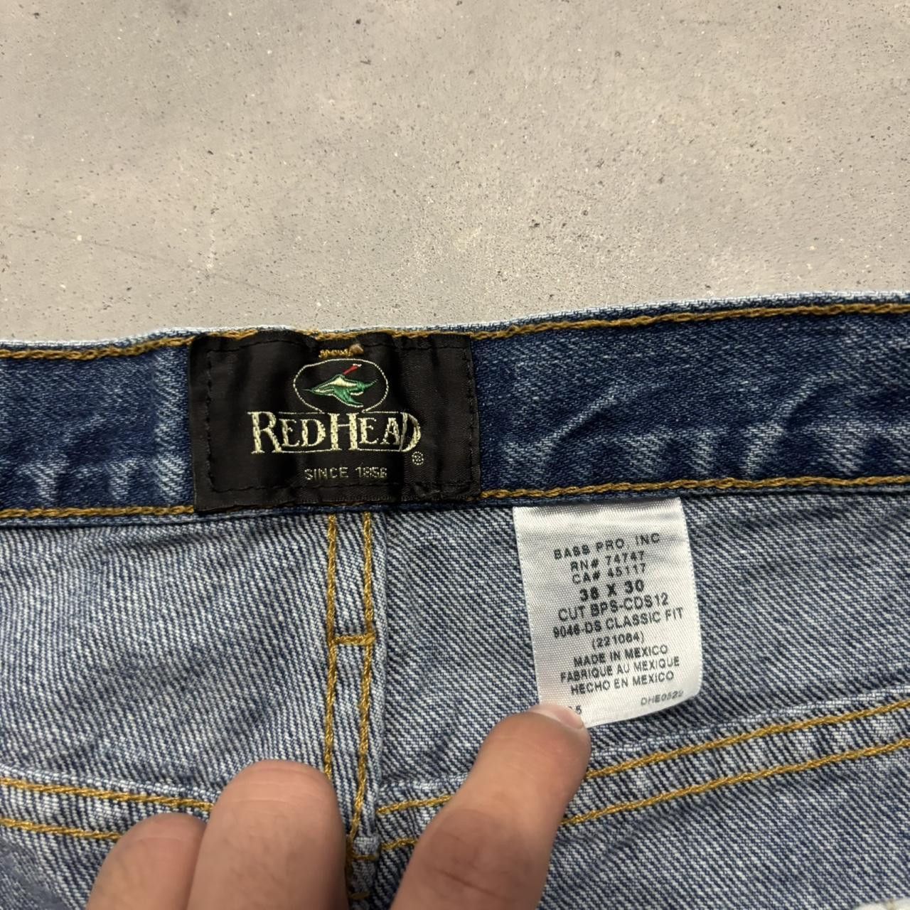 Japanese Brand × Vintage Crazy Vintage Y2K/2000s Grunge Dark Wash Essential Denim Jeans! Size US 36 / EU 52 - 8 Thumbnail
