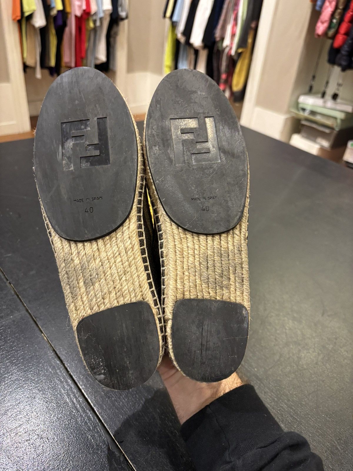 Fendi Fendi Espadrilles Blue/Brown Size US 10 / IT 40 - 5 Thumbnail