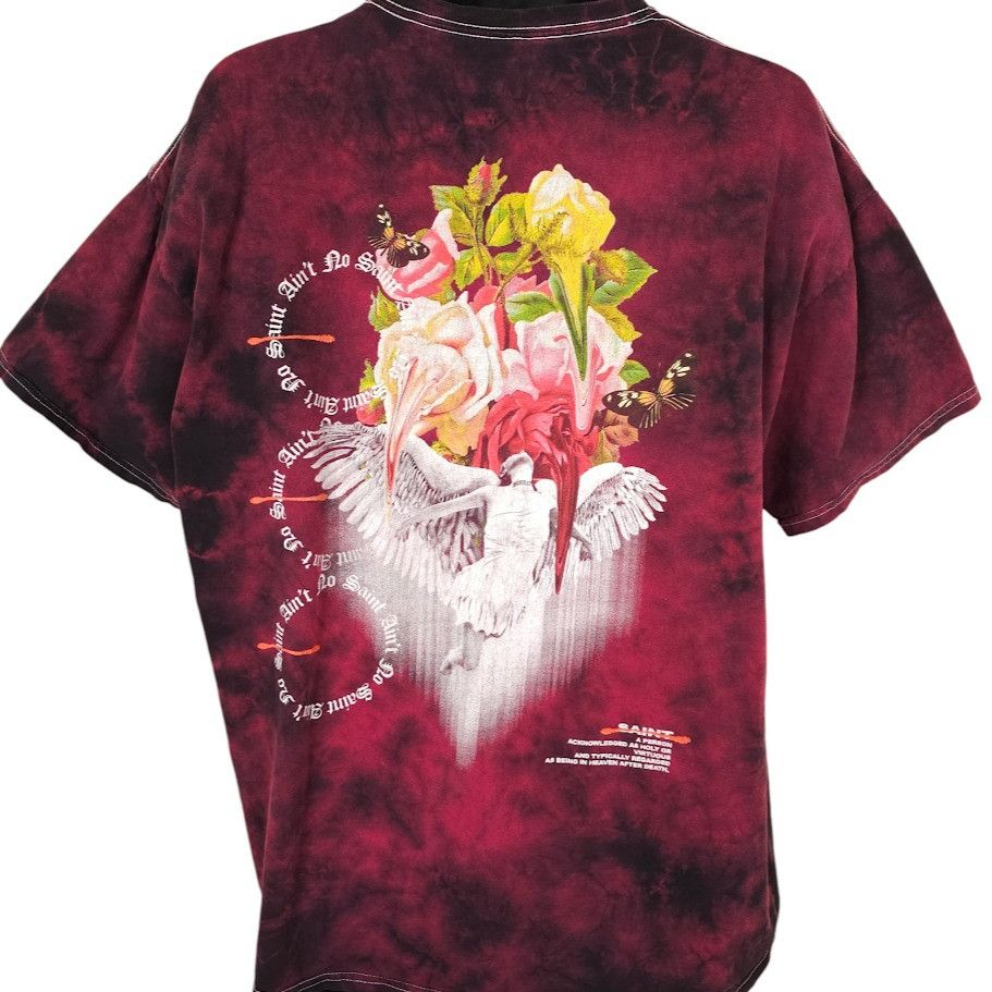 Other Aint No Saint T Shirt Mens Size XL Red Flowers Floral Angel Size US XL / EU 56 / 4 - 1 Thumbnail