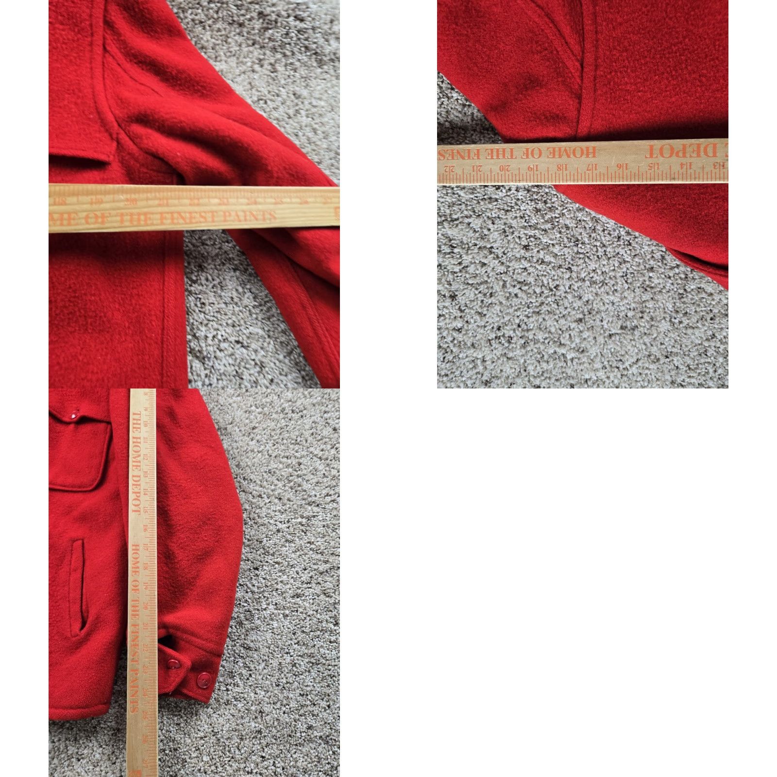Vintage VINTAGE Windward Jacket Mens 40 Red Wool Full Zip Bomber Jacket Decade 60s Size US XXS / EU 40 - 11 Thumbnail