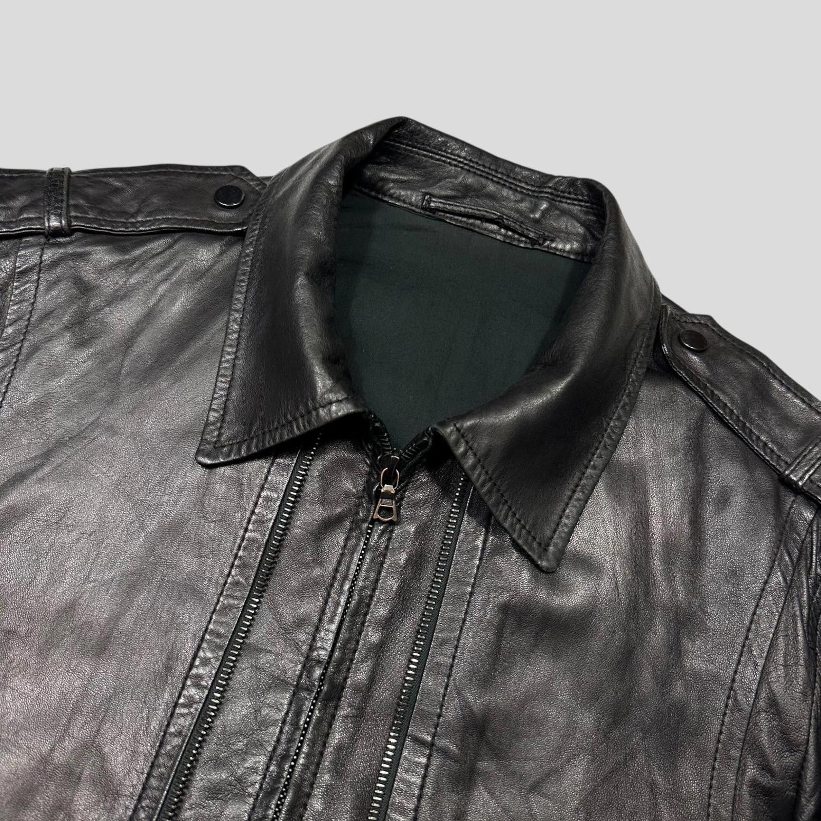 Neil Barrett Neil Barrett 00’s Multi Zip Detailed Leather Flight Jacket M Size US M / EU 48-50 / 2 - 3 Thumbnail