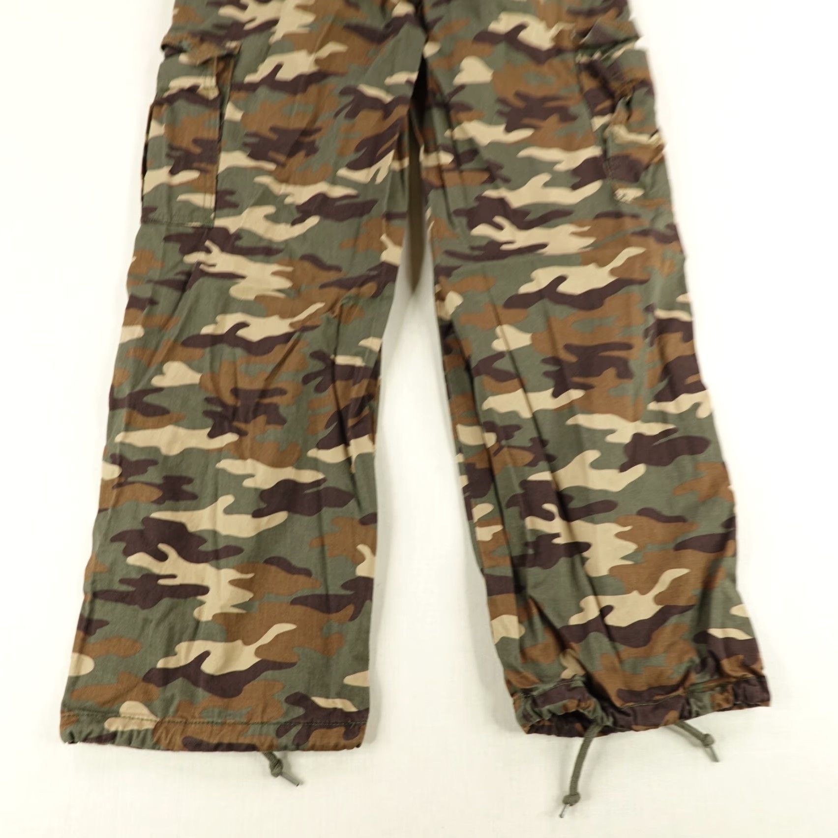Levi's Levi's Cargo Pants Men 28 Green Camouflage Military Canvas Straight Fit Baggy Casual Size US 30 / EU 46 - 6 Thumbnail