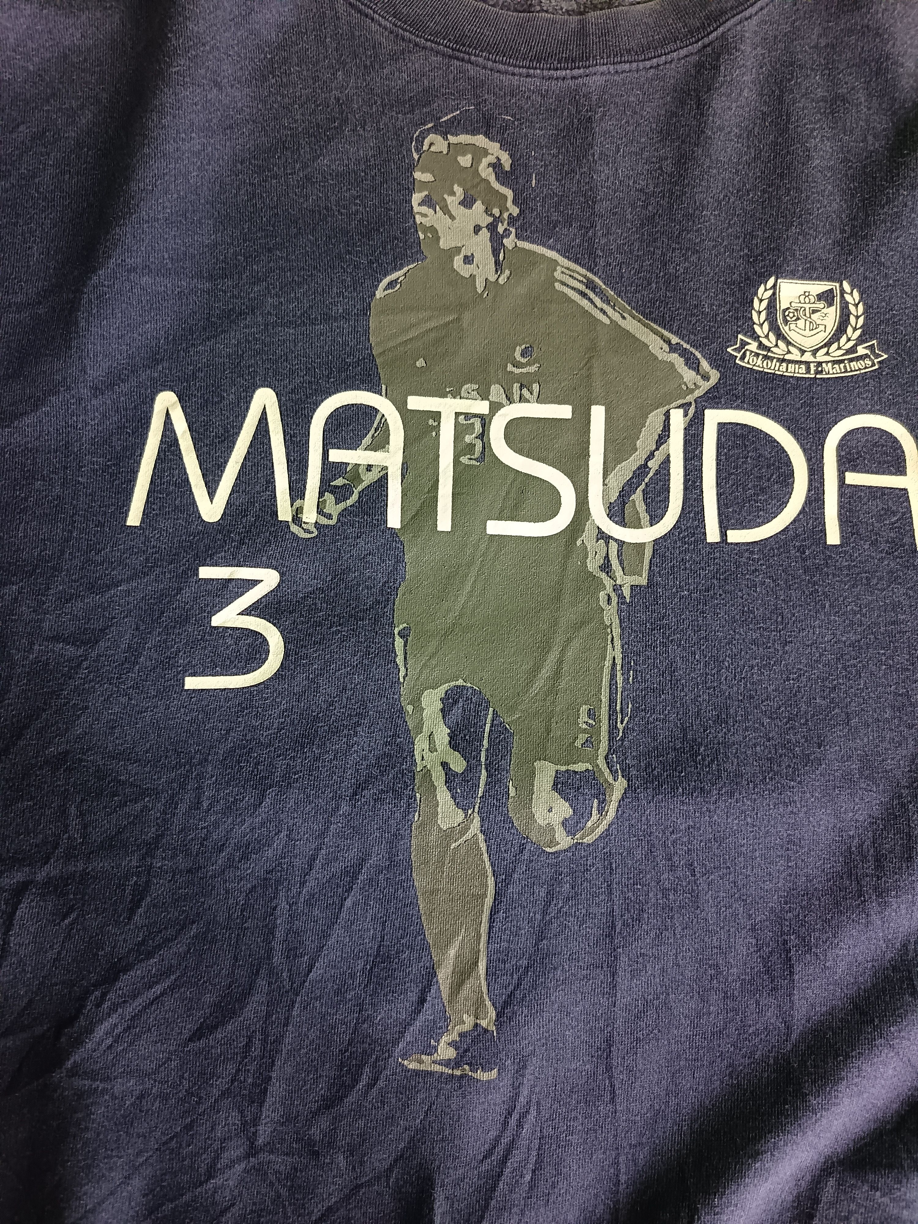 Japanese Brand Vintage Marinos Naoki Matsuda Sweatshirt Size US L / EU 52-54 / 3 - 3 Thumbnail
