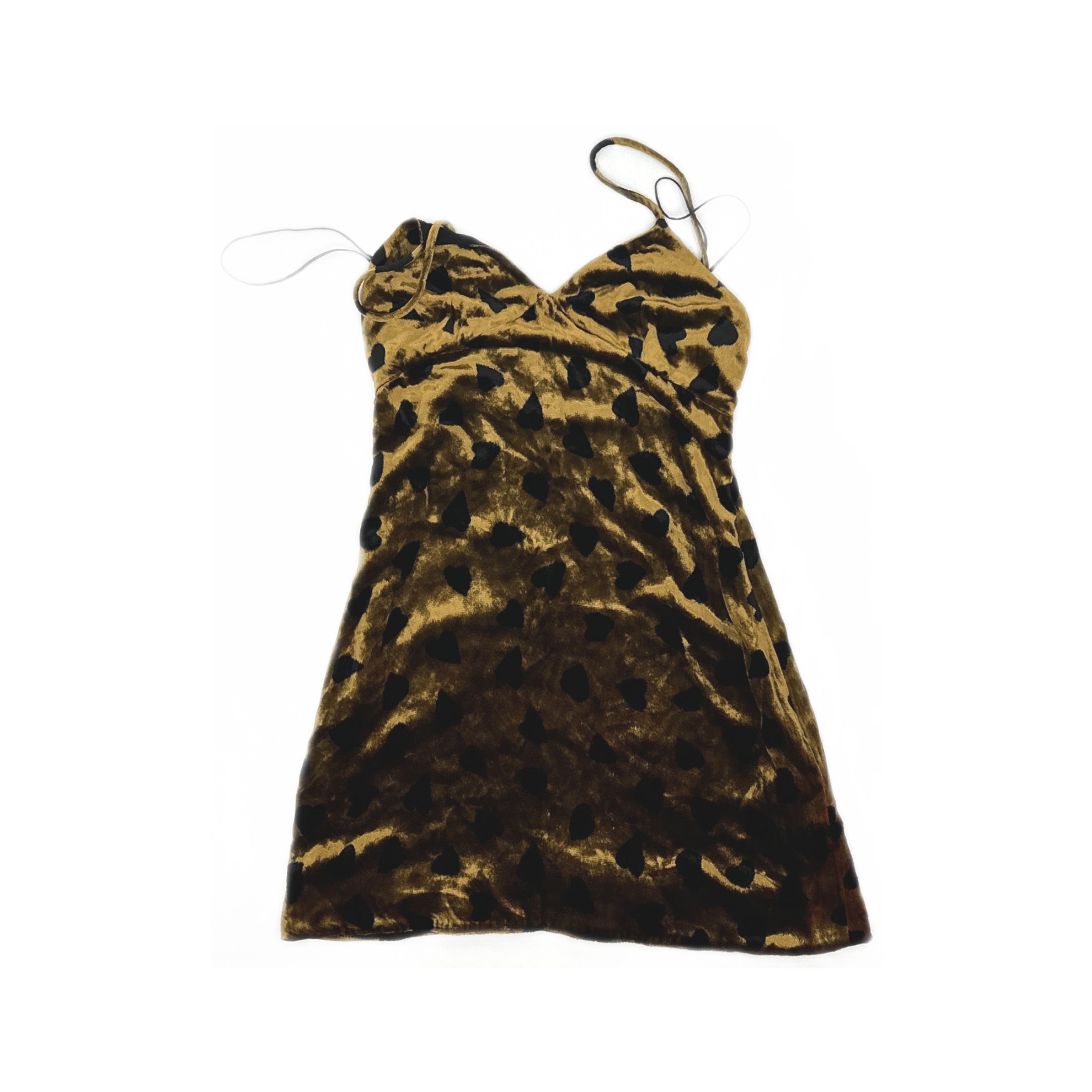 Saint Laurent Paris Saint Laurent Heart Print Velvet Dress Size 36 Size XS / US 0-2 / IT 36-38 - 1 Thumbnail