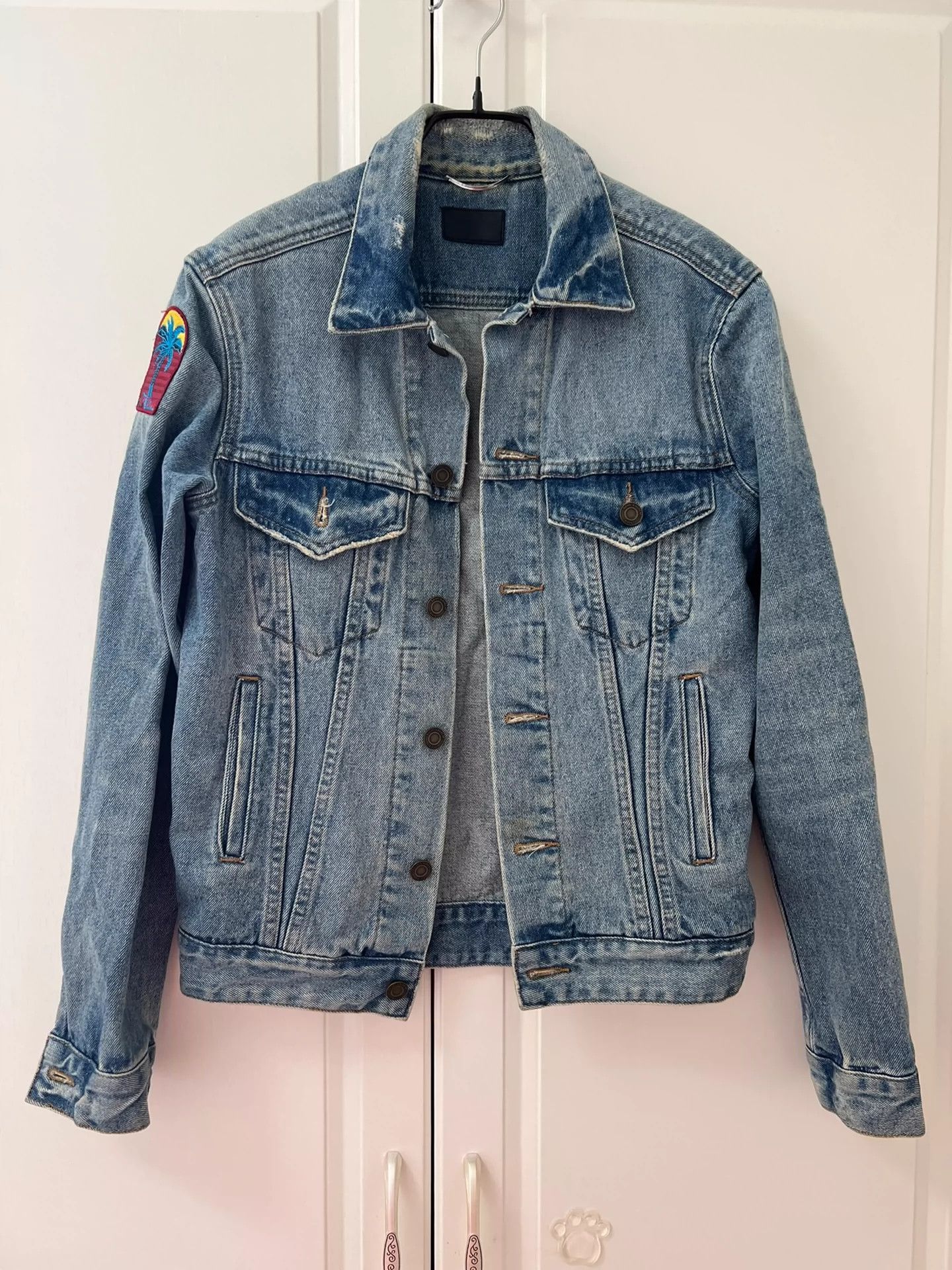 Saint Laurent Paris Saint Laurent Paris Coconut tree denim jacket Size US S / EU 44-46 / 1 - 1 Thumbnail