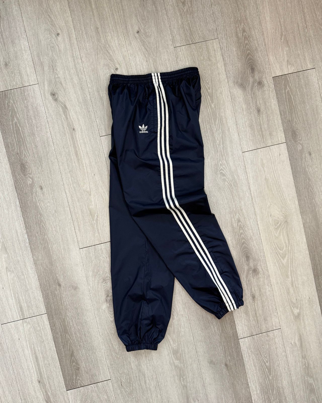 Adidas Vintage Adidas Trefoil Navy Blue Jogger Track Pants - Large Size US 28 / EU 44 - 2 Thumbnail