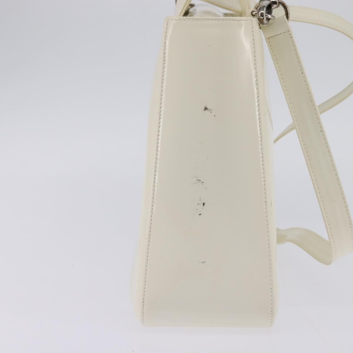 Gucci GUCCI Handbag Enamel White Silver 001 1013 001 1013 Size ONE SIZE - 4 Thumbnail