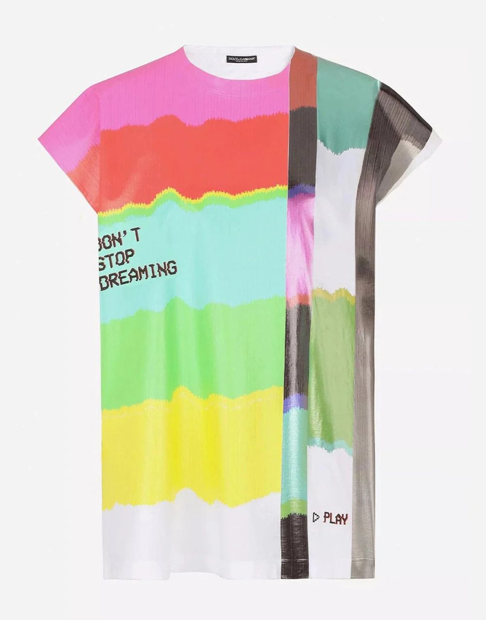 Dolce & Gabbana o1y0925 Crewneck T-Shirt in Multicolor Size XS / US 0-2 / IT 36-38 - 1 Thumbnail