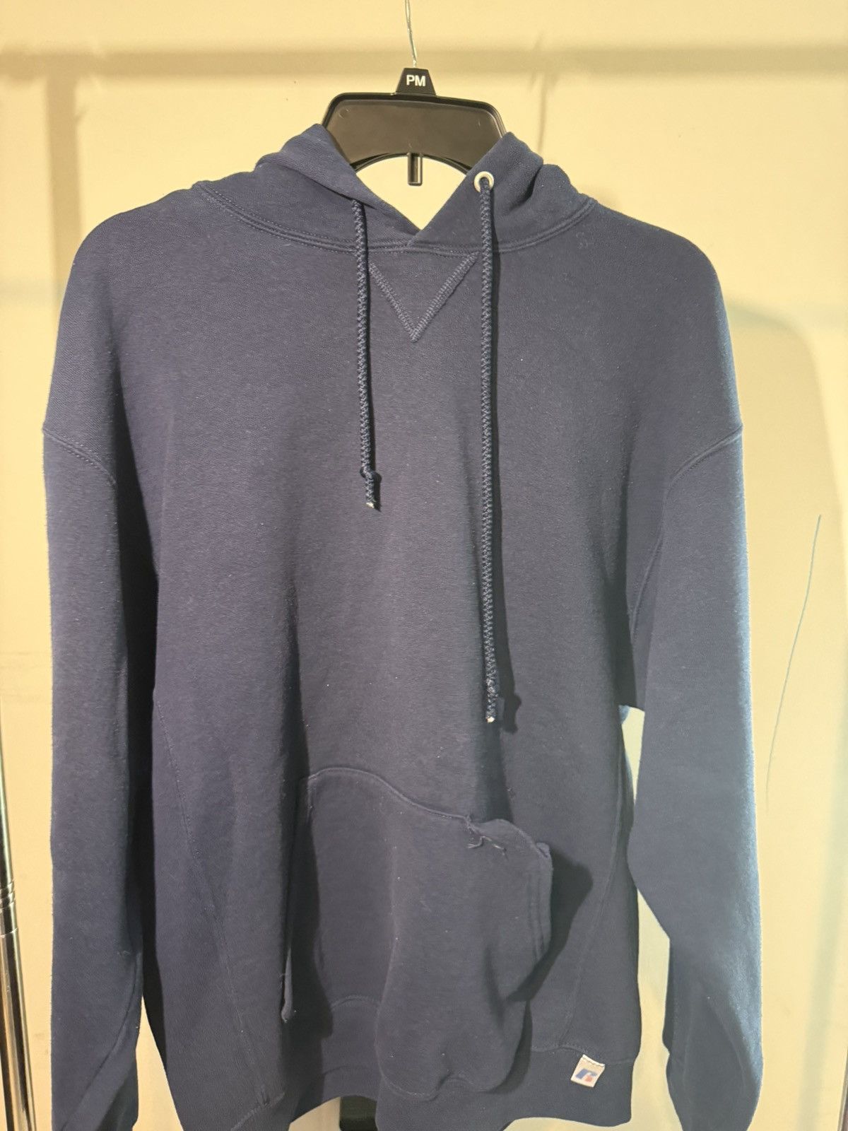 Russell Athletic Navy Blue Russel Hoodie Blank Size US L / EU 52-54 / 3 - 2 Thumbnail