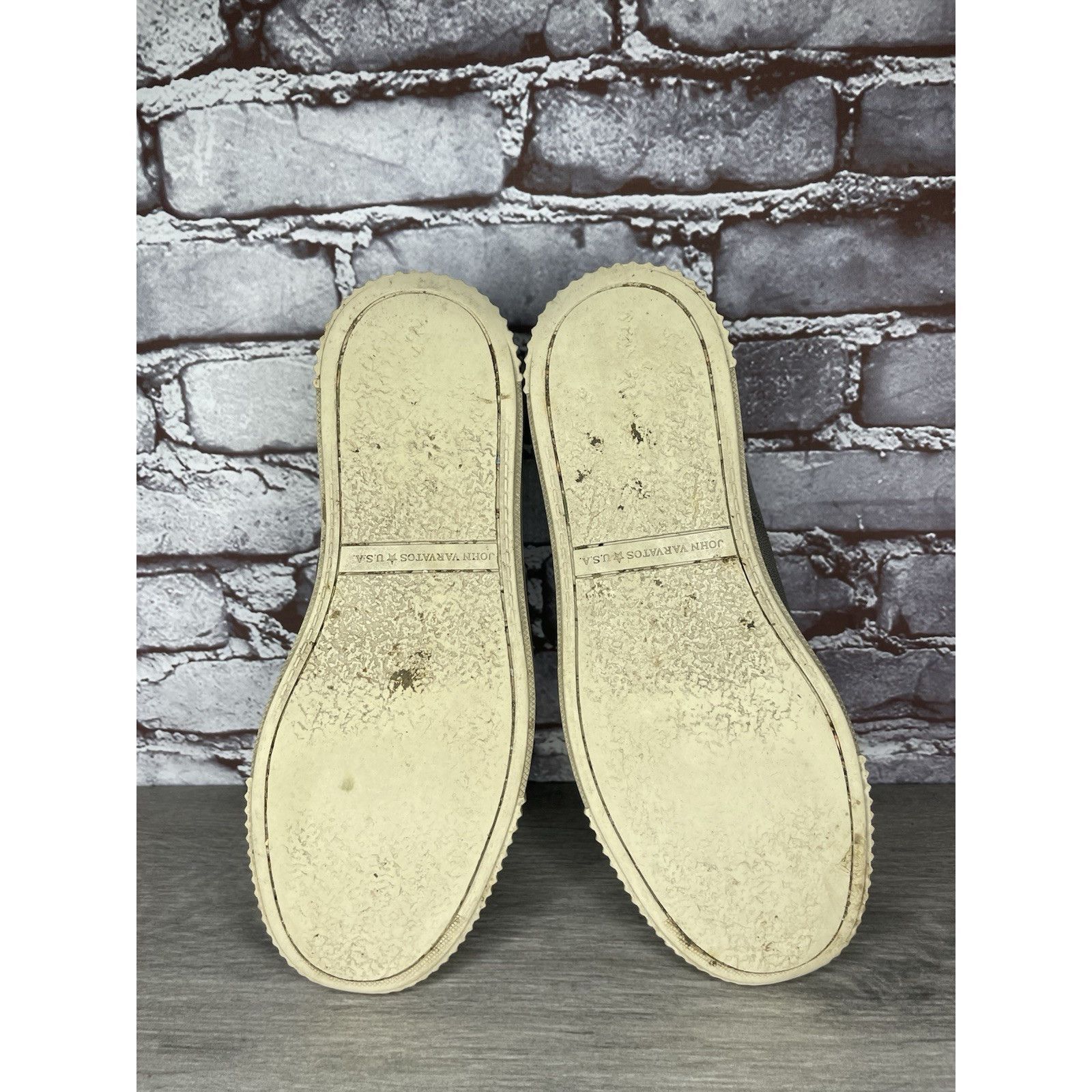 John Varvatos John Varvatos USA Gray Leather Casual Low Top Sneakers Shoes Size US 7.5 / EU 40-41 - 7 Thumbnail