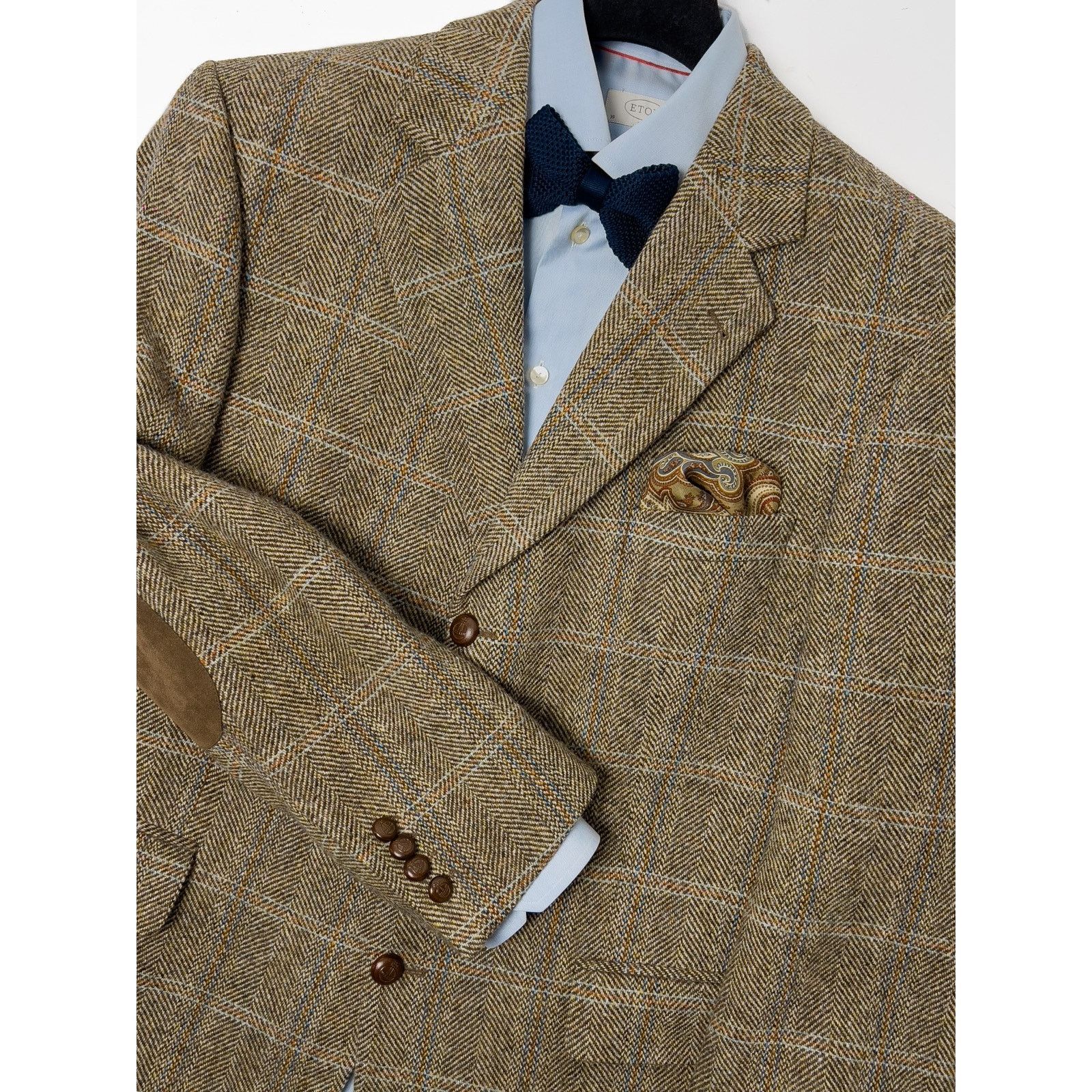 Harris Tweed Harris Tweed Mario Barutti Light Brown Blazer, US 42S, EU 26 Size 42S - 4 Thumbnail