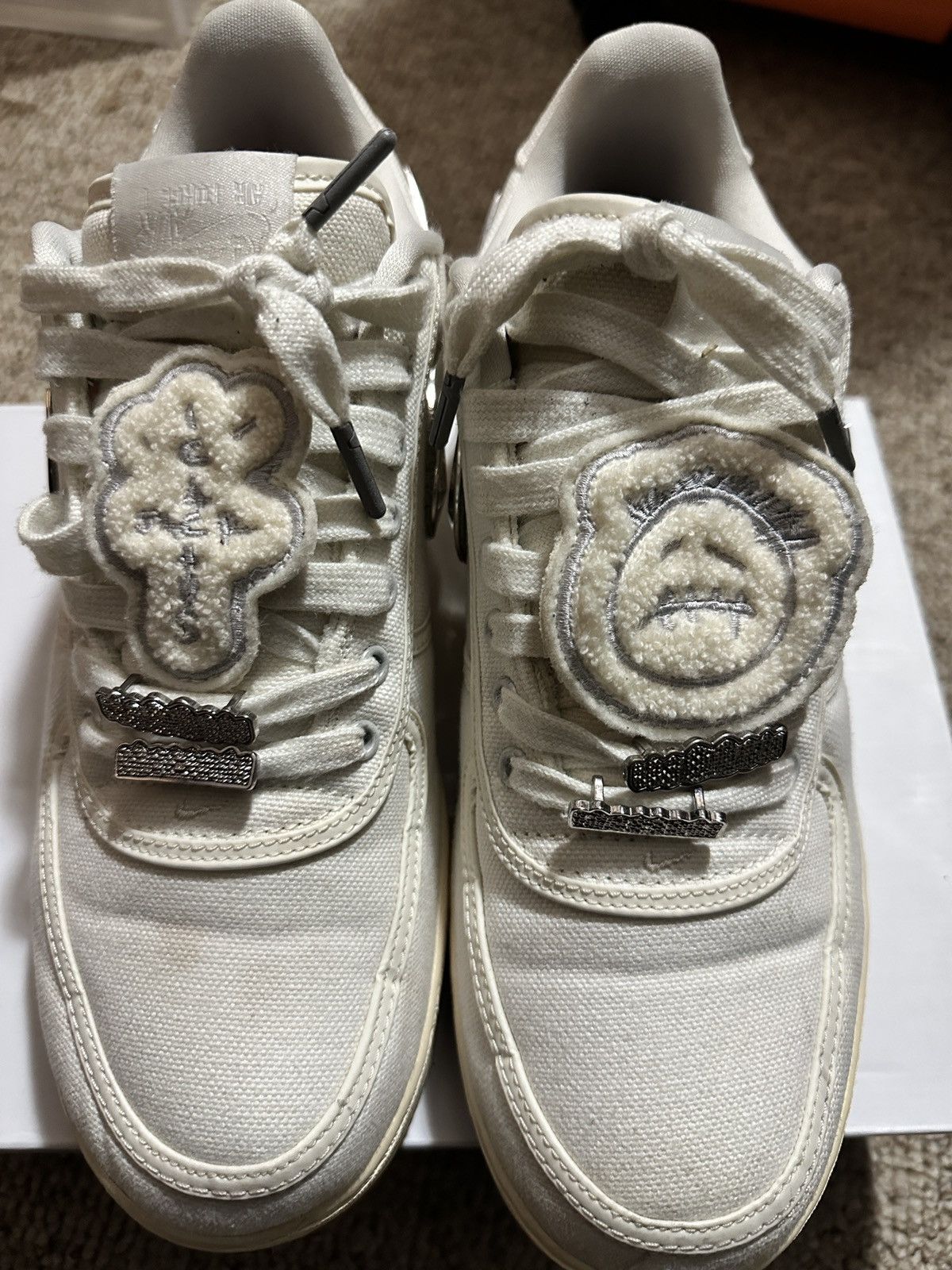 Nike Nike Air Force 1 Low Travis Scott Sail Size 10.5 Size US 10.5 / EU 43-44 - 3 Thumbnail