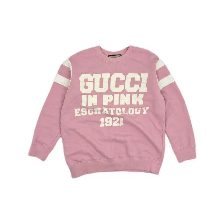 Gucci Gucci Pink Apple Pattern Long Sleeve Sweatshirt-2507 Size S / US 4 / IT 40 - 8 Thumbnail