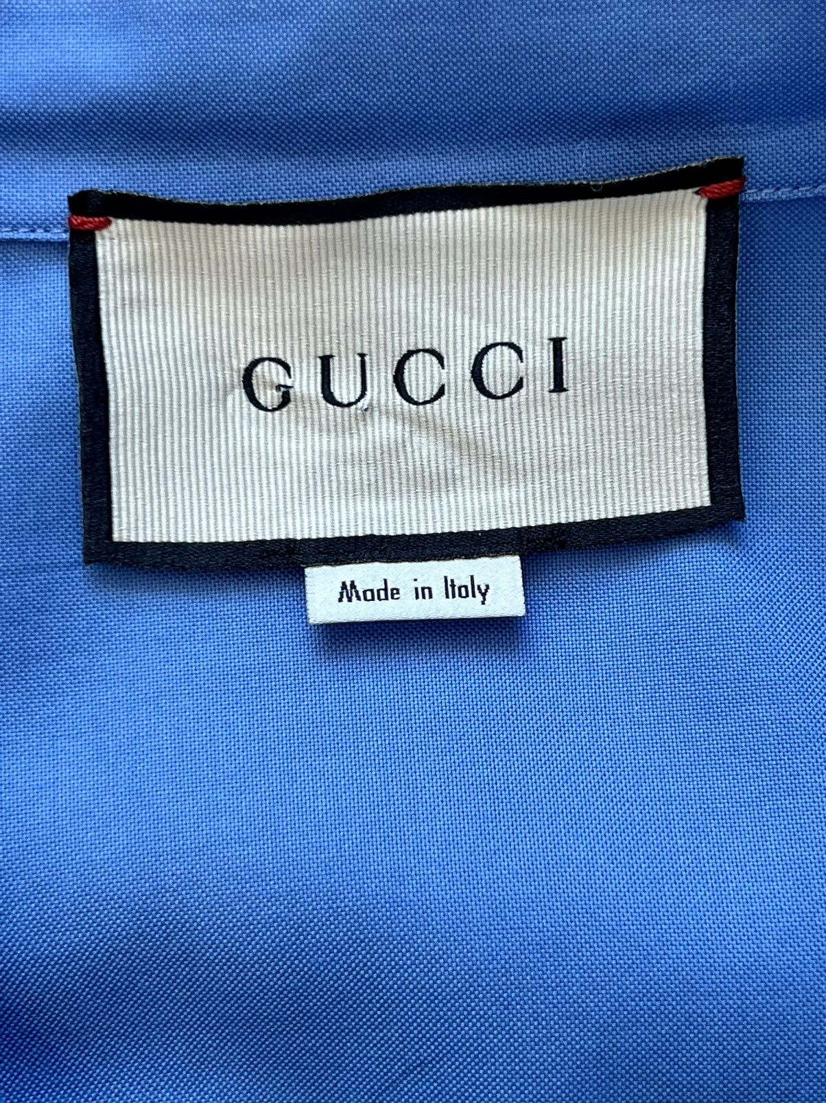 Gucci NeW FINAL OFFER Gucci Blue/Red Logo Camp Bowling Shirt 48 Size US M / EU 48-50 / 2 - 8 Thumbnail