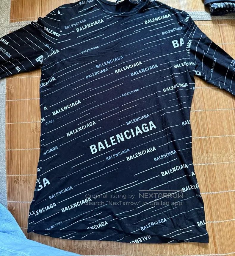 Balenciaga Knit Full Print Long Sleeve