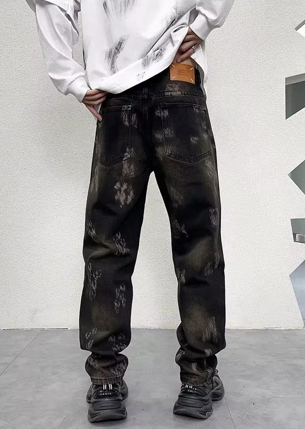 Designer × Jean Streetwear Design Loose Retro Washed Jeans Size US 32 / EU 48 - 5 Thumbnail